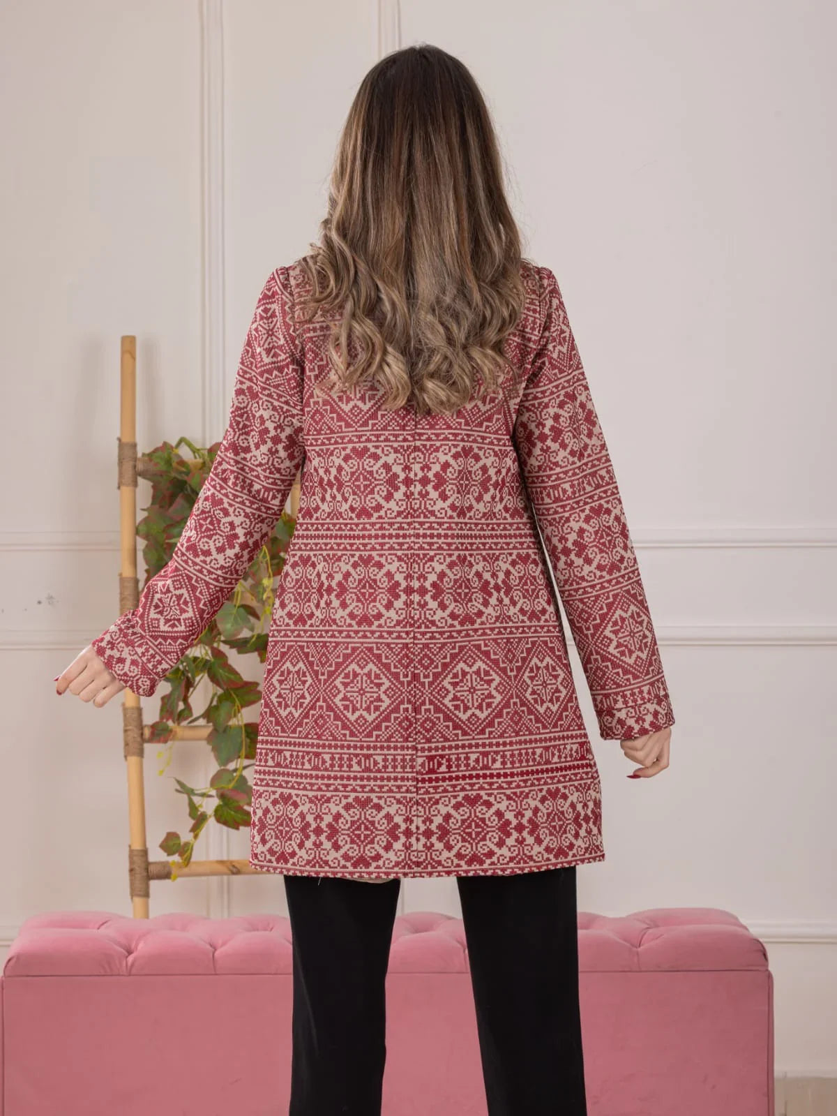 Heritage Weave Embroidered Jacket -Cultural Elegance