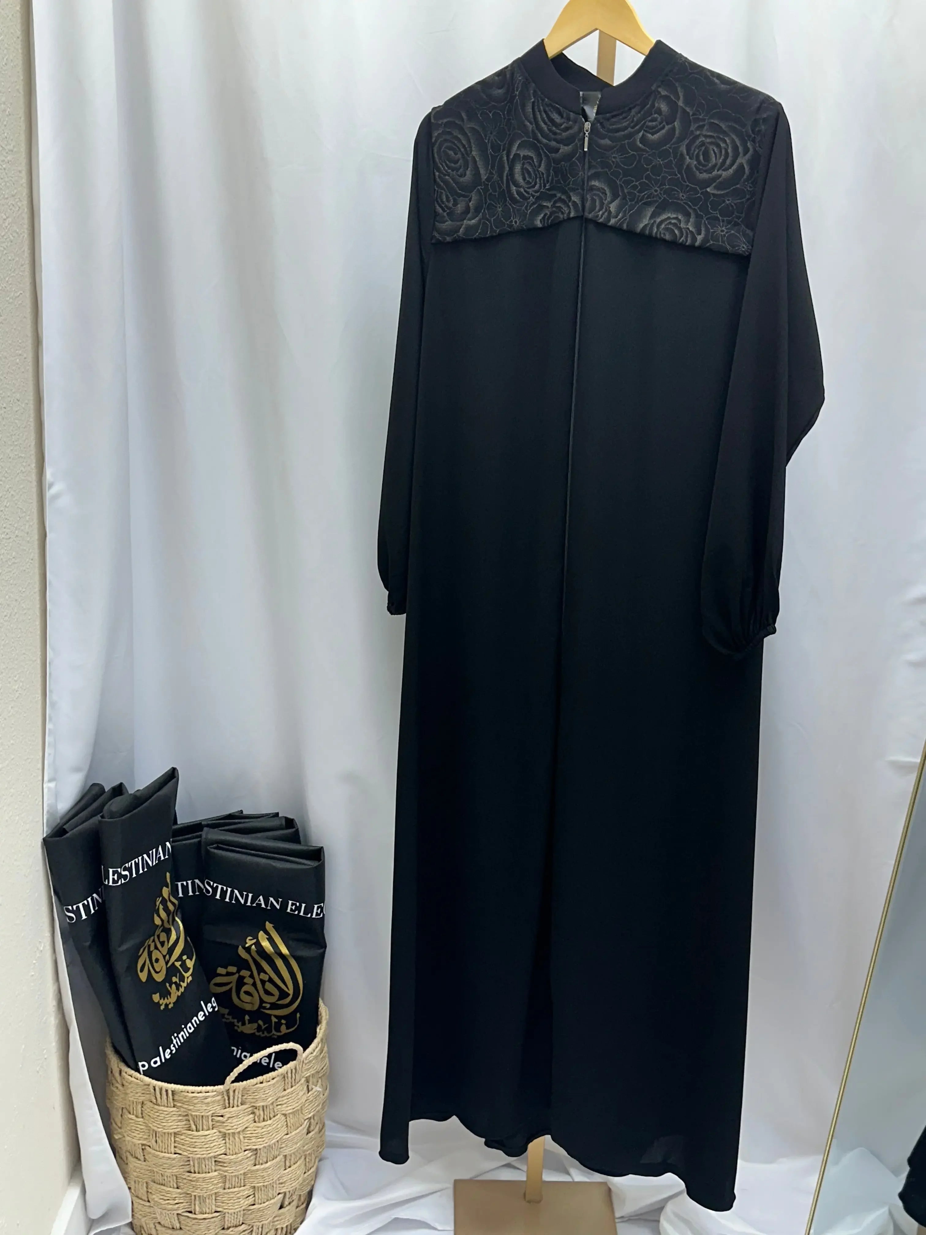 Simply Unique Black Abaya: Timeless Elegance and Everyday Comfort Palestinian Elegance