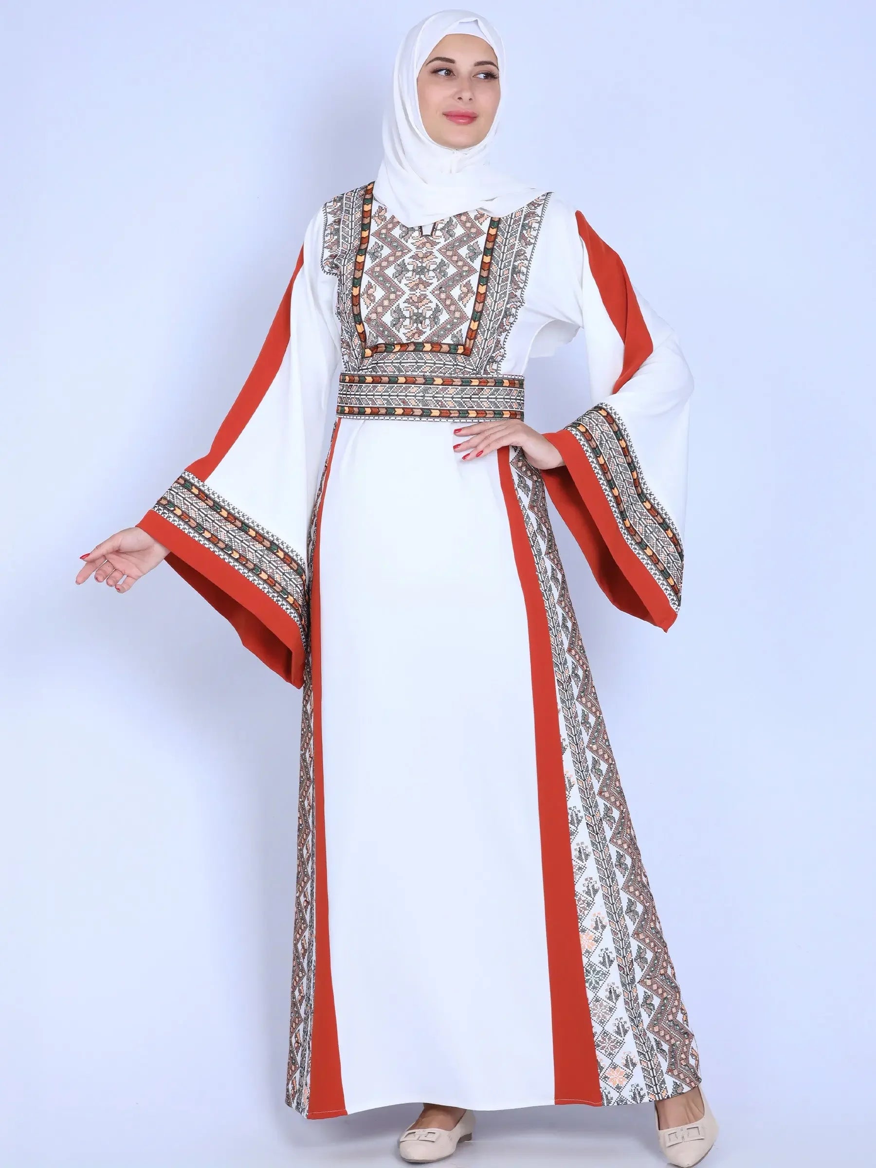 Hiba Unique Embroidery Thoub: Elegance and Cultural Heritage Palestinian Elegance