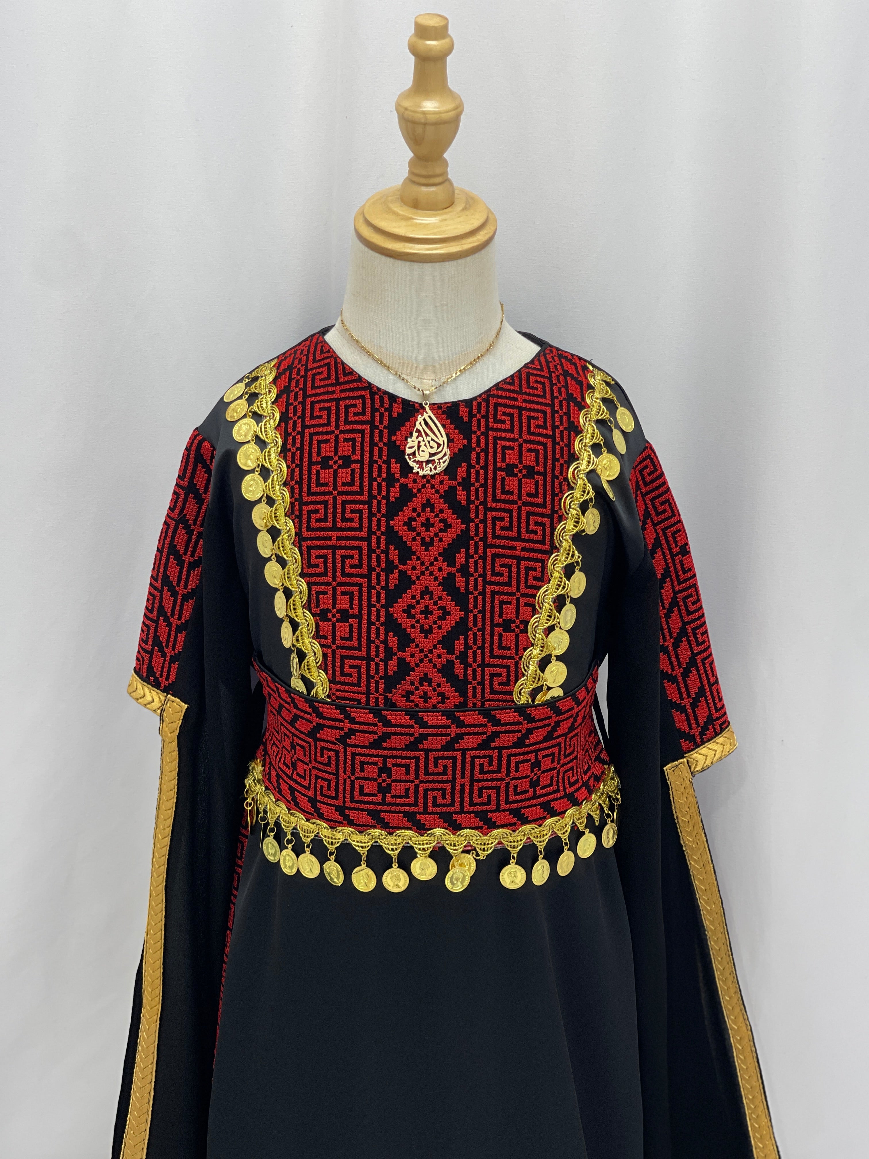 Heritage Coin Embroidered Girls Thobe Set