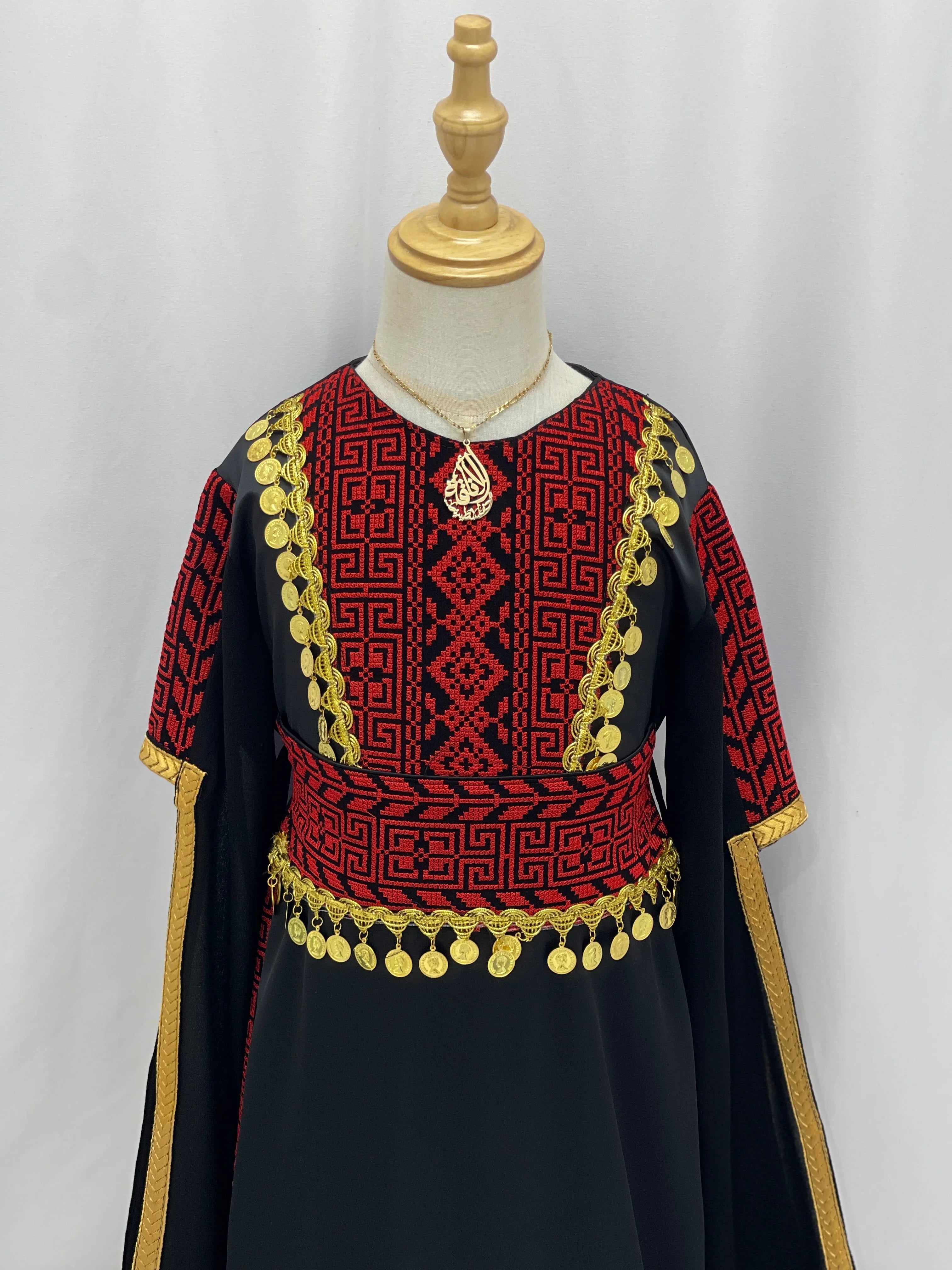 Heritage Coin Embroidered Girls Thobe Set