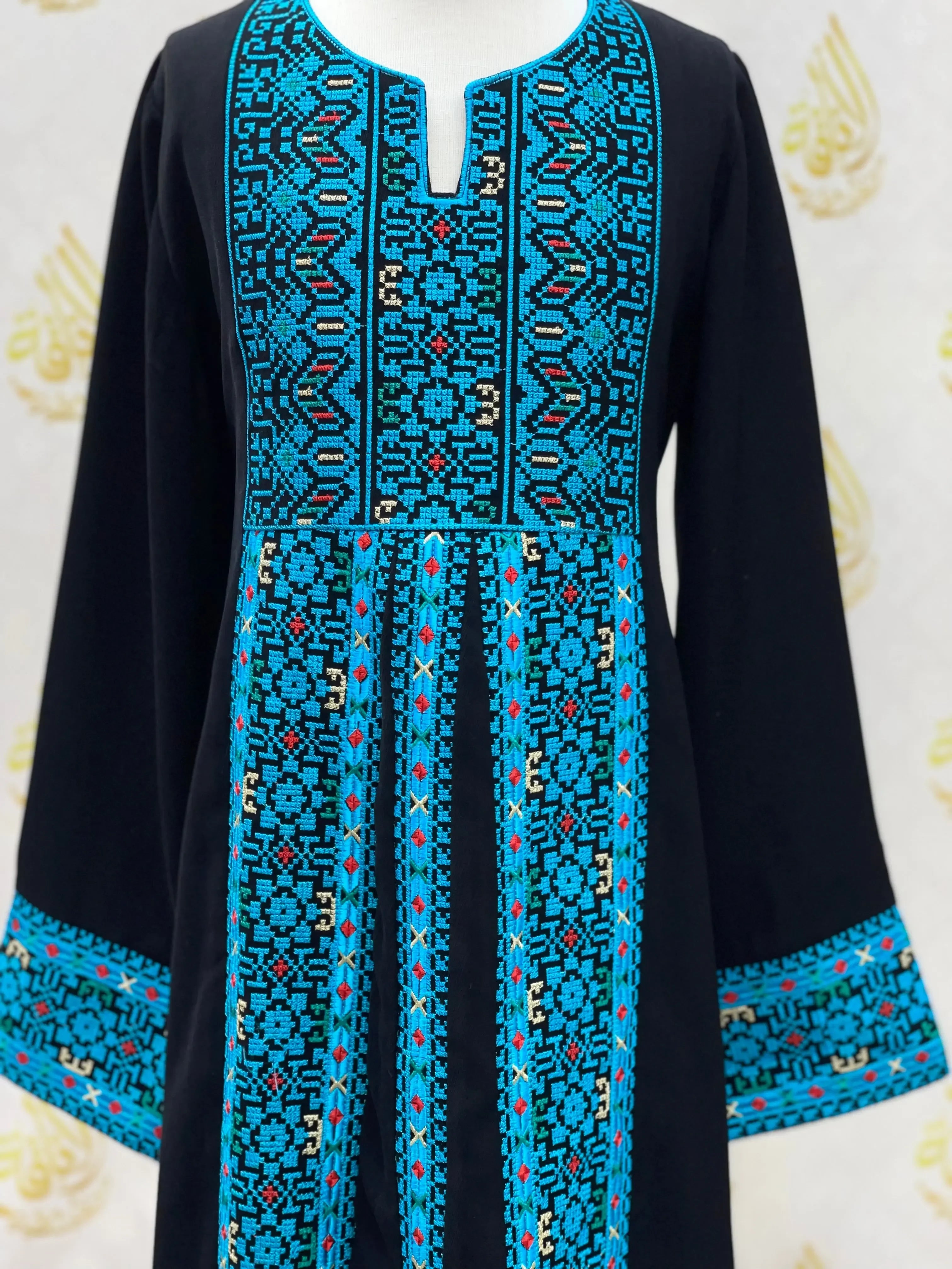Girls Embroidered Abaya - Palestinian Elegance