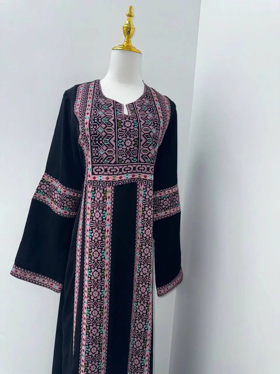 Embroidered Abaya Palestinian Elegance