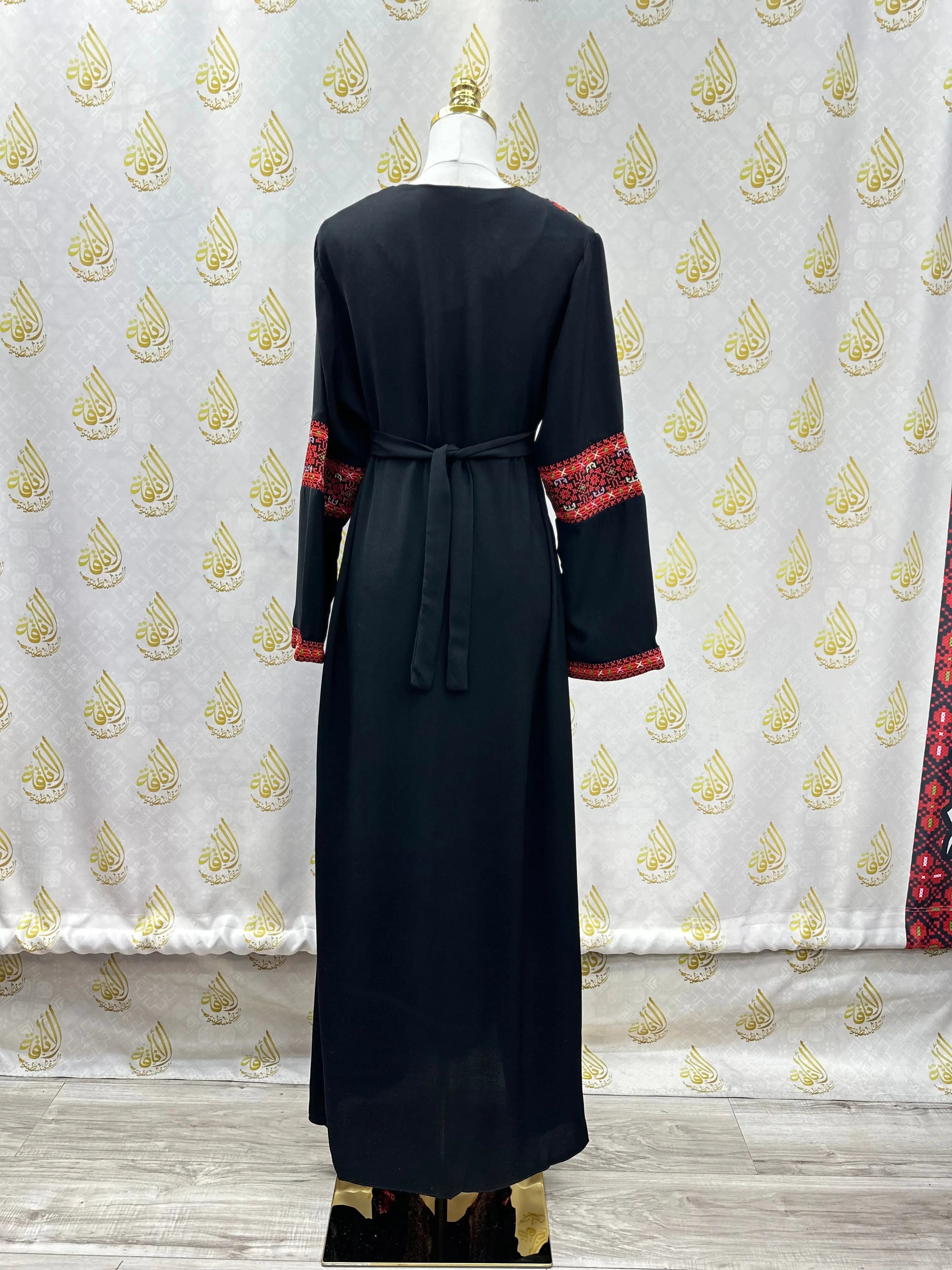 Embroidered Abaya Palestinian Elegance
