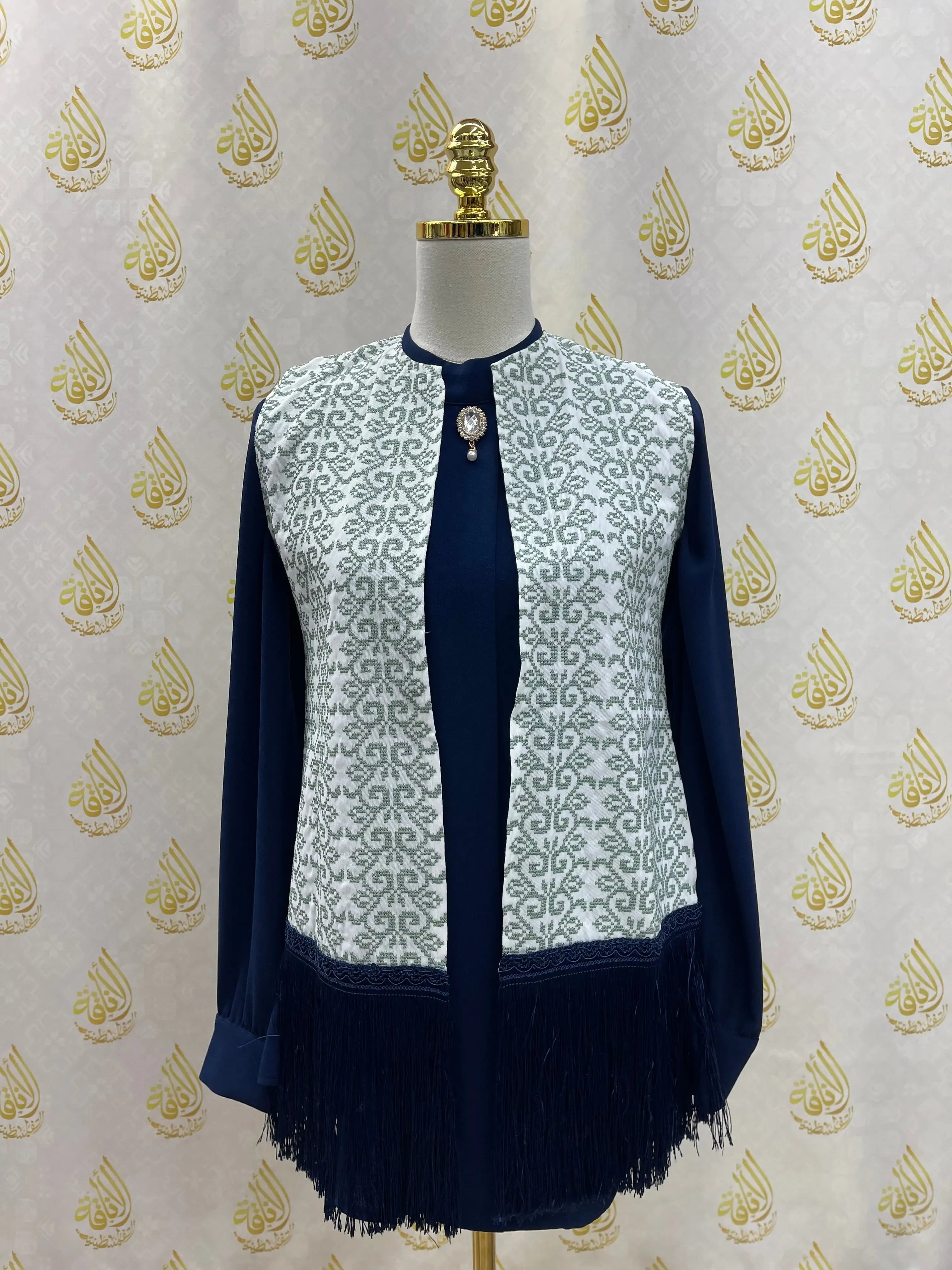Embroidery Tassel Vest: Timeless Elegance and Versatile Style Palestinian Elegance