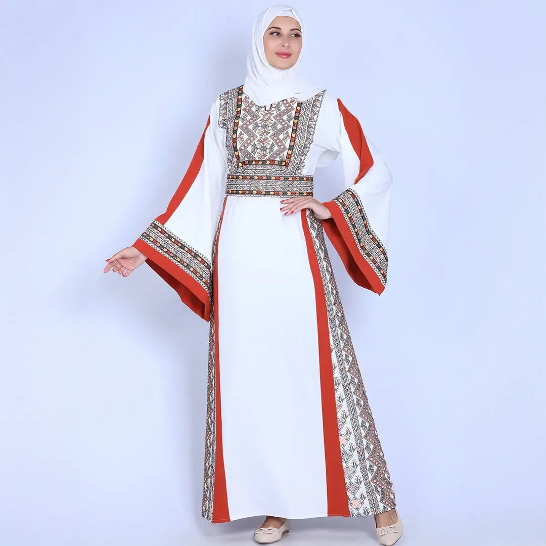 Hiba Unique Embroidery Thoub: Elegance and Cultural Heritage Palestinian Elegance