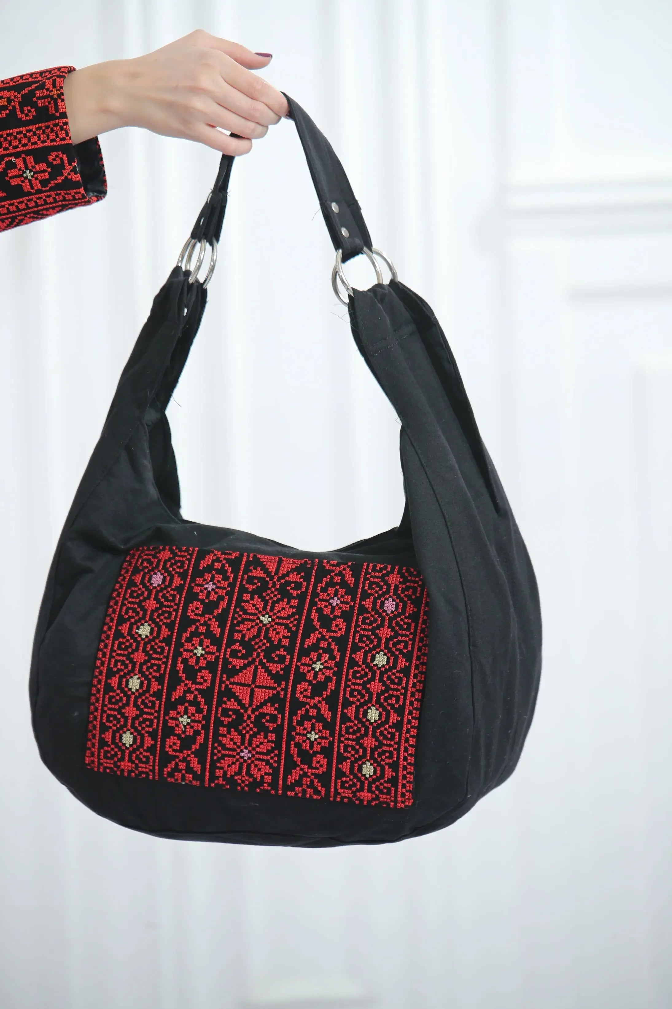 High-Quality Tatreez Design Tote Bag: Spacious and Stylish Shoulder Bag Representing Palestine Palestinian Elegance