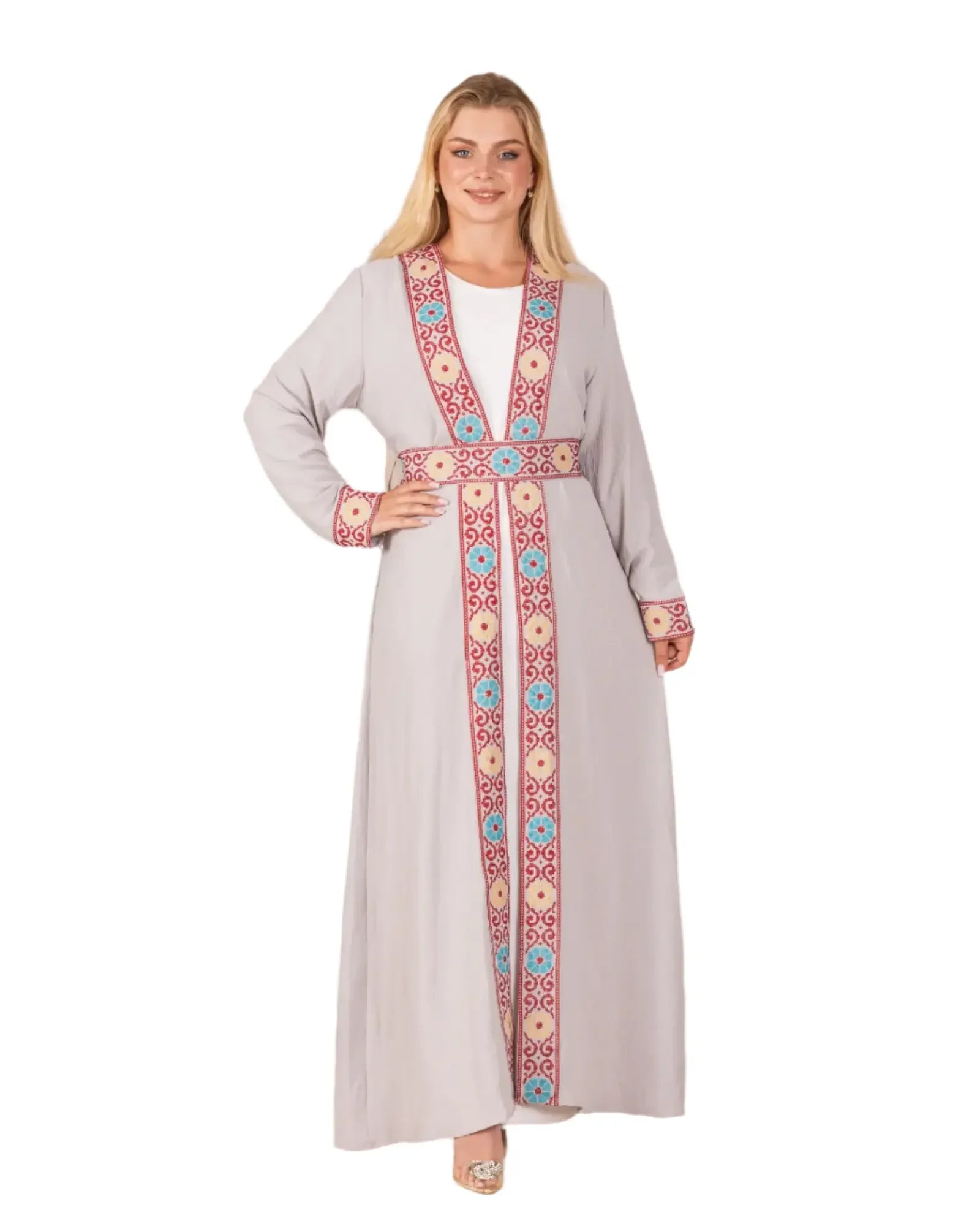 Embroidered Cardigan Palestinian Elegance