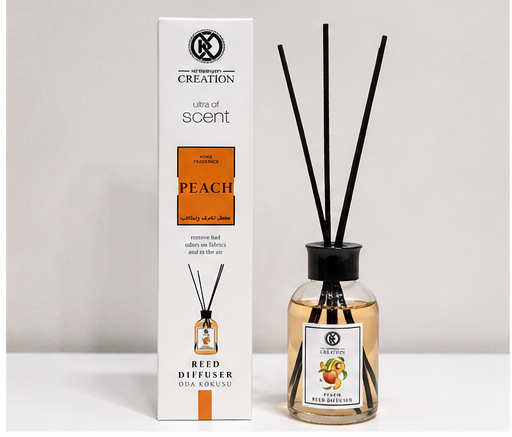 Luxury Reed Diffuser Collection 100ml | Peach, Melon & Arabian Night Home Fragrance