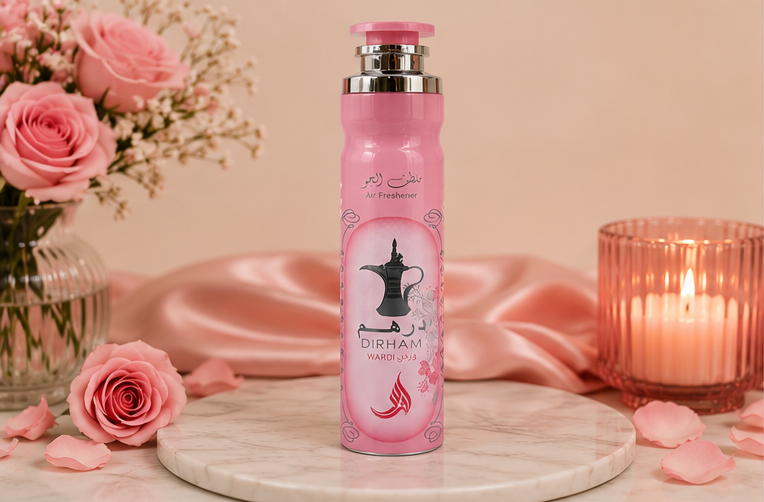 Dirham Wardi Luxury Air Freshener Spray | Long-Lasting Floral Home & Car Fragrance