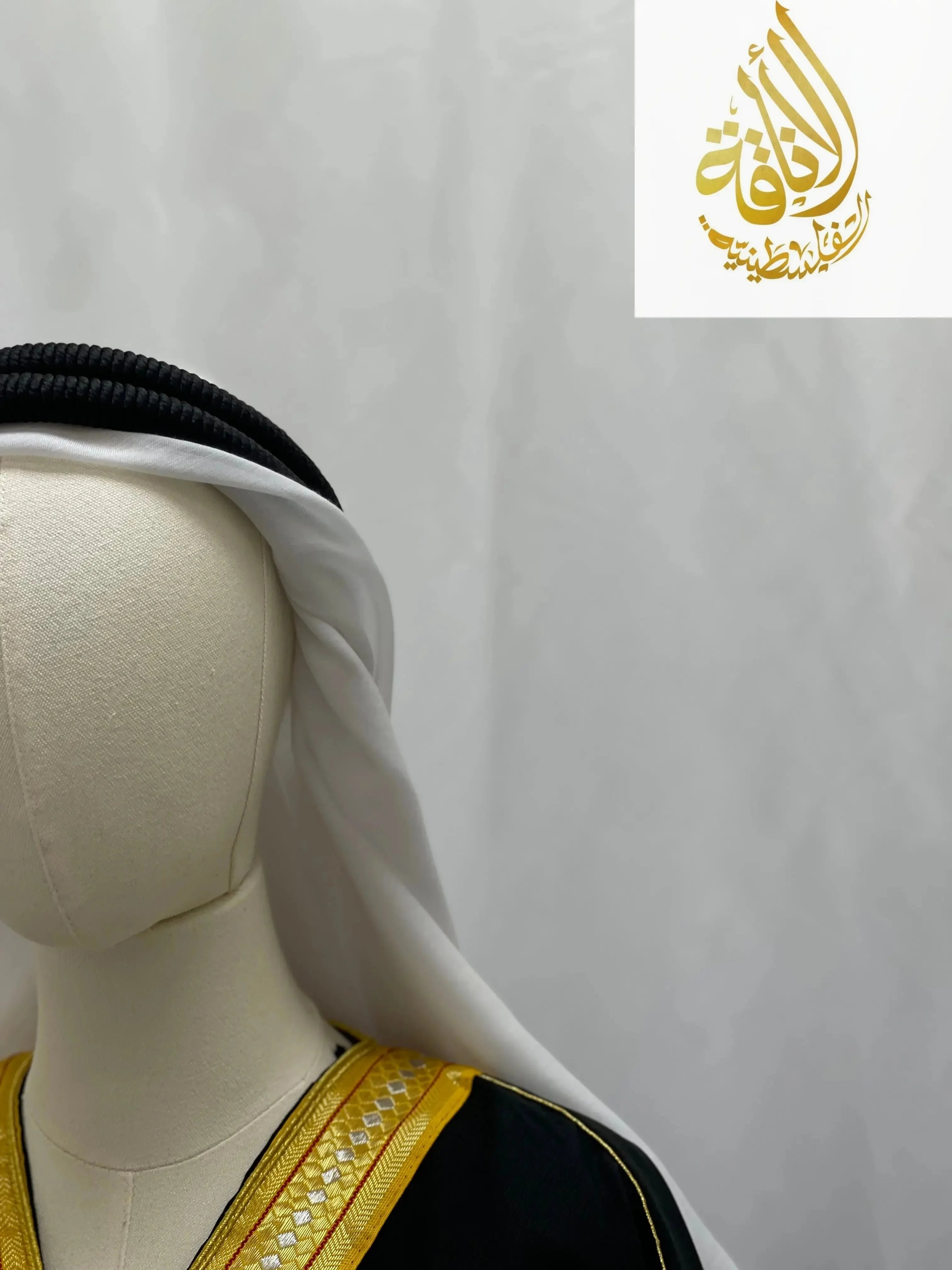 Classic White Scarf for Under Agal - Essential Accessory for Traditional Attire Palestinian Elegance