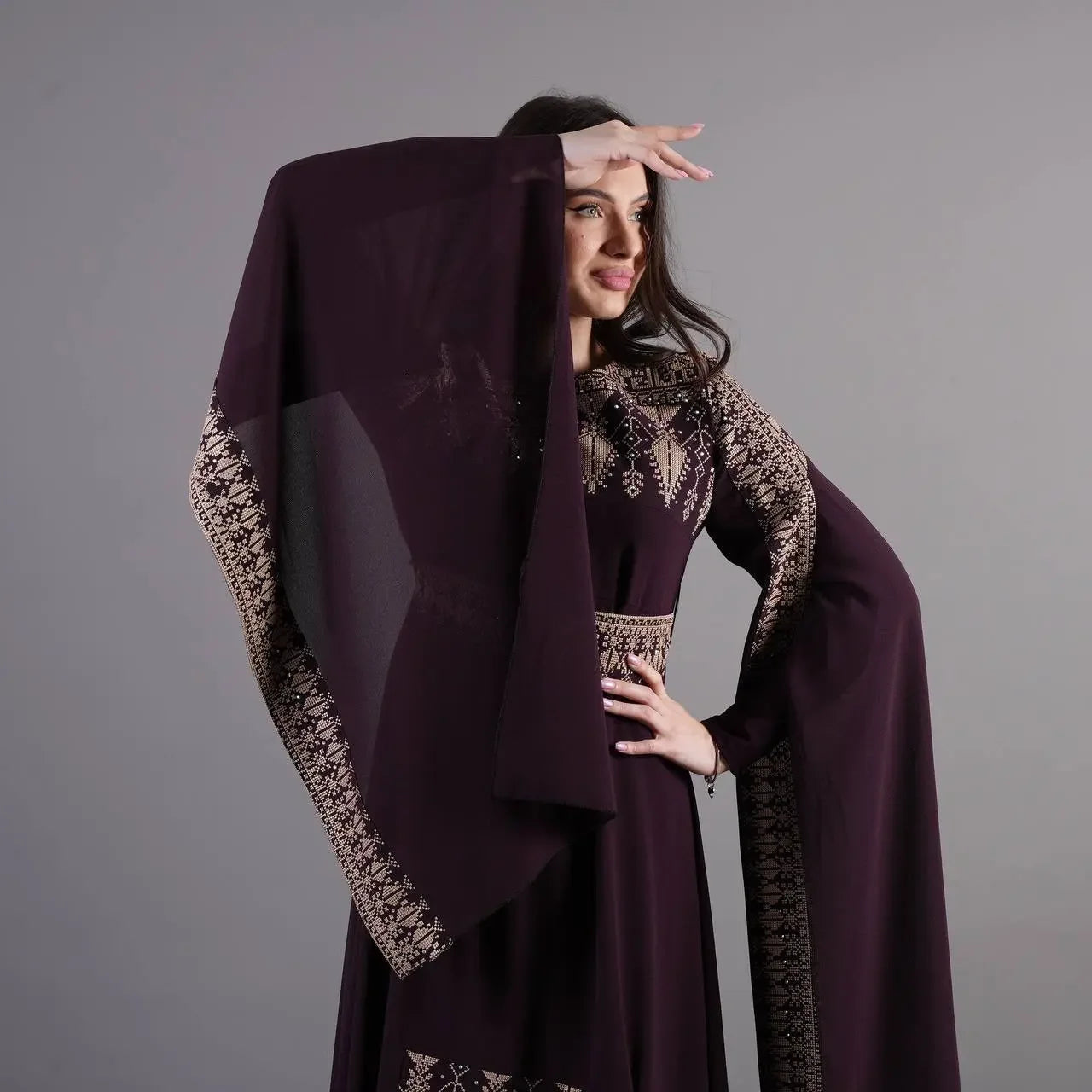 Modern Embroidery Dress: Elegant Luxury and Unique Style Palestinian Elegance