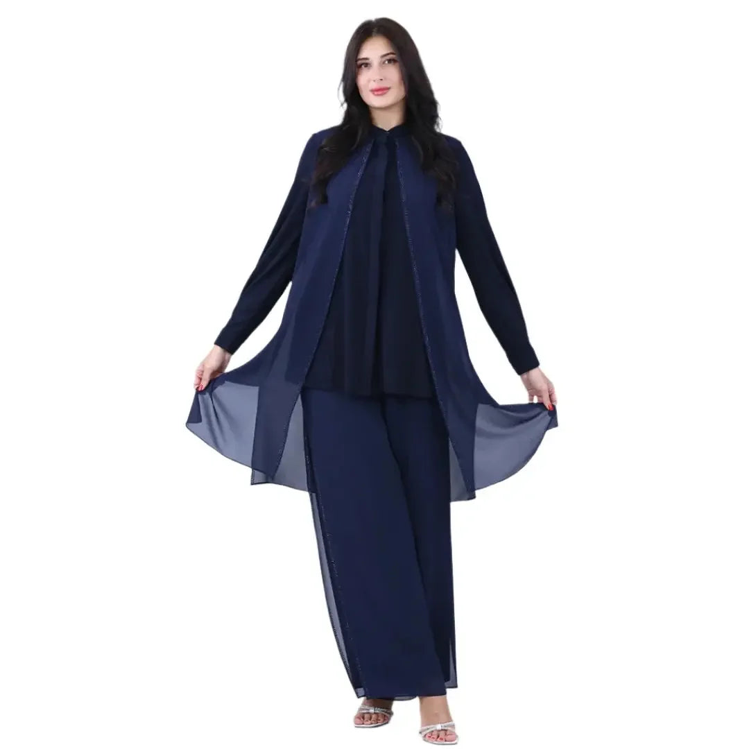 Formal 3Pcs Pant Suits: Polished Elegance and Professional Style Palestinian Elegance