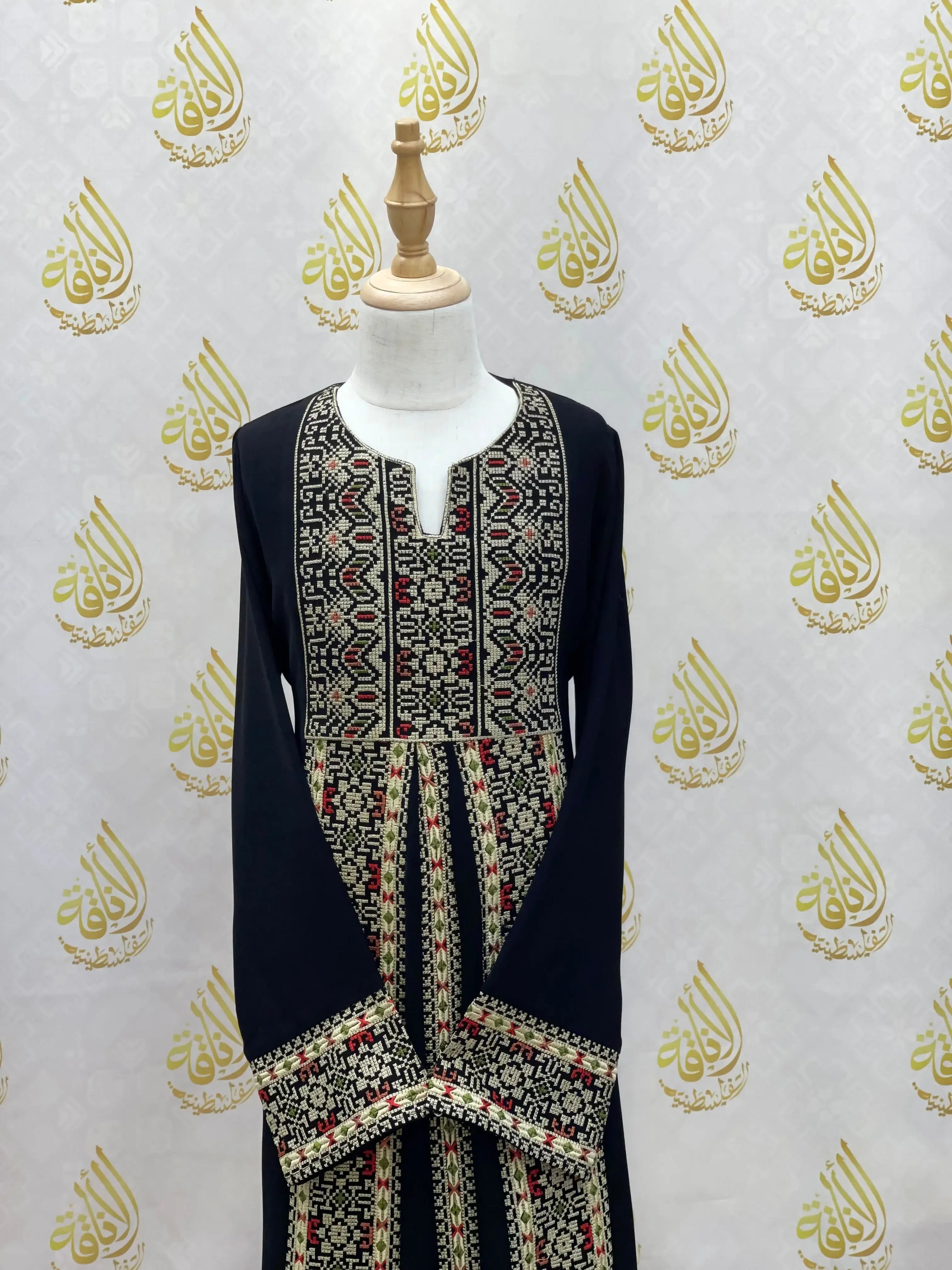 Girls Embroidered Abaya Palestinian Elegance