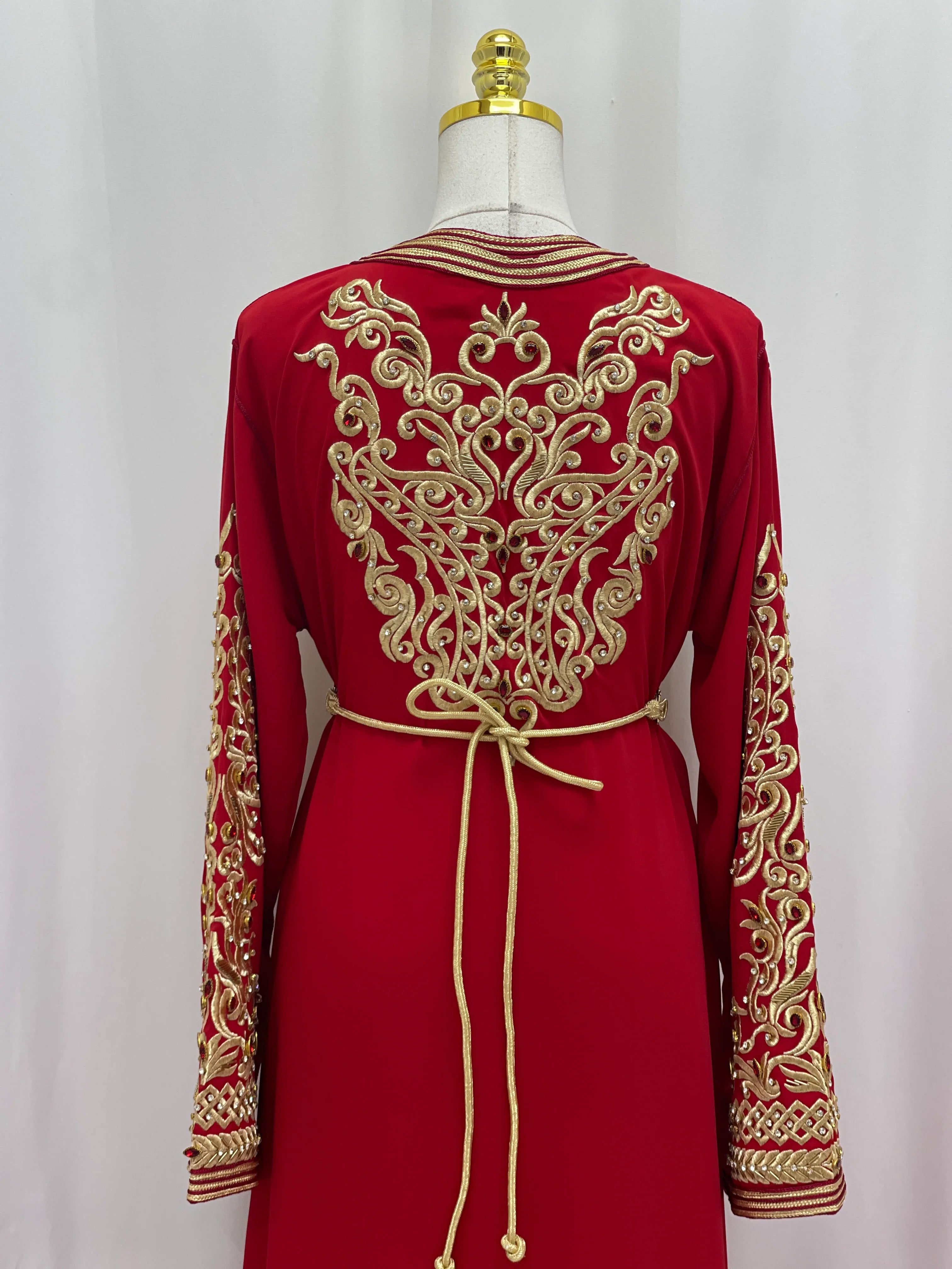 Royal Ruby Moroccan Kaftan