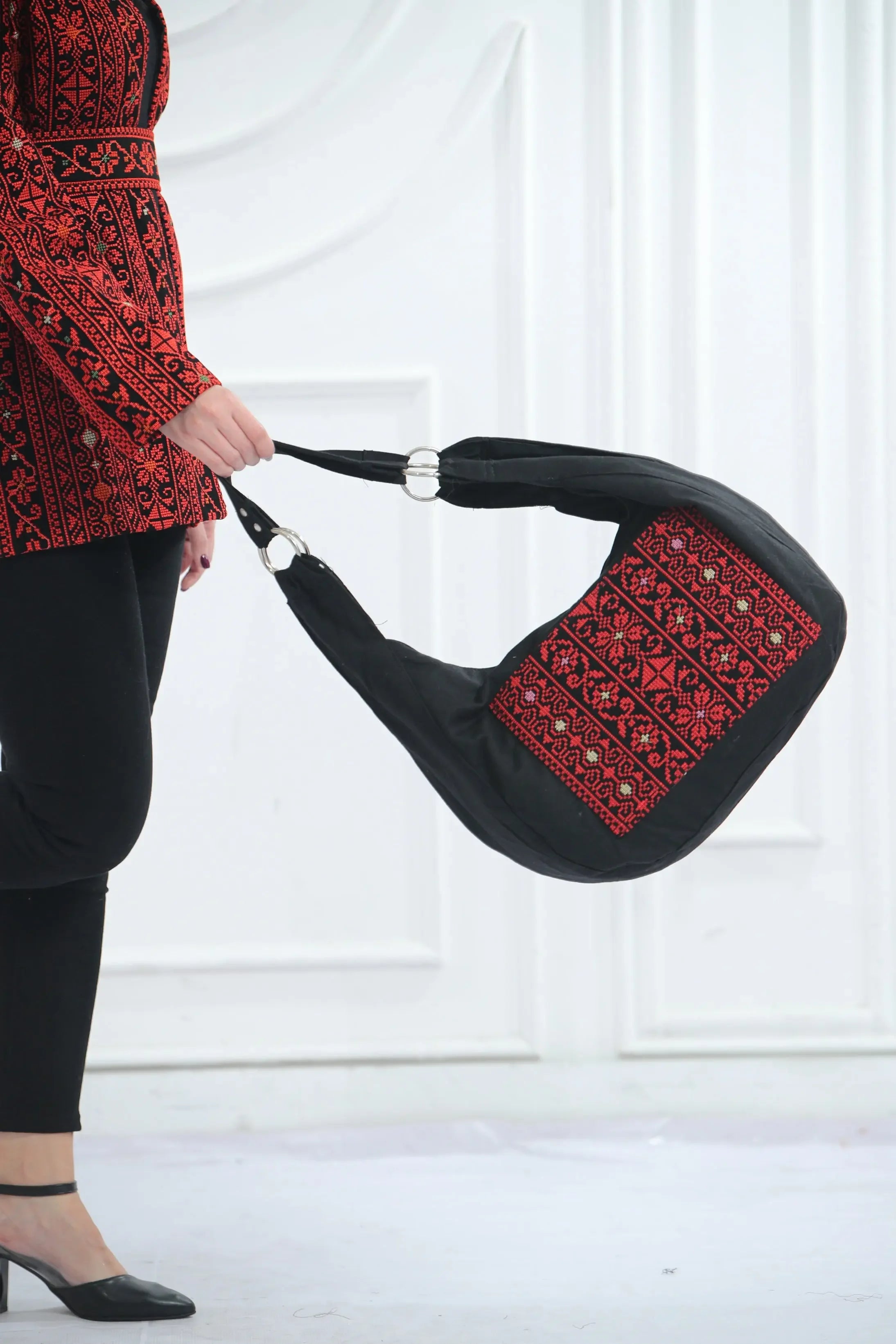 High-Quality Tatreez Design Tote Bag: Spacious and Stylish Shoulder Bag Representing Palestine Palestinian Elegance