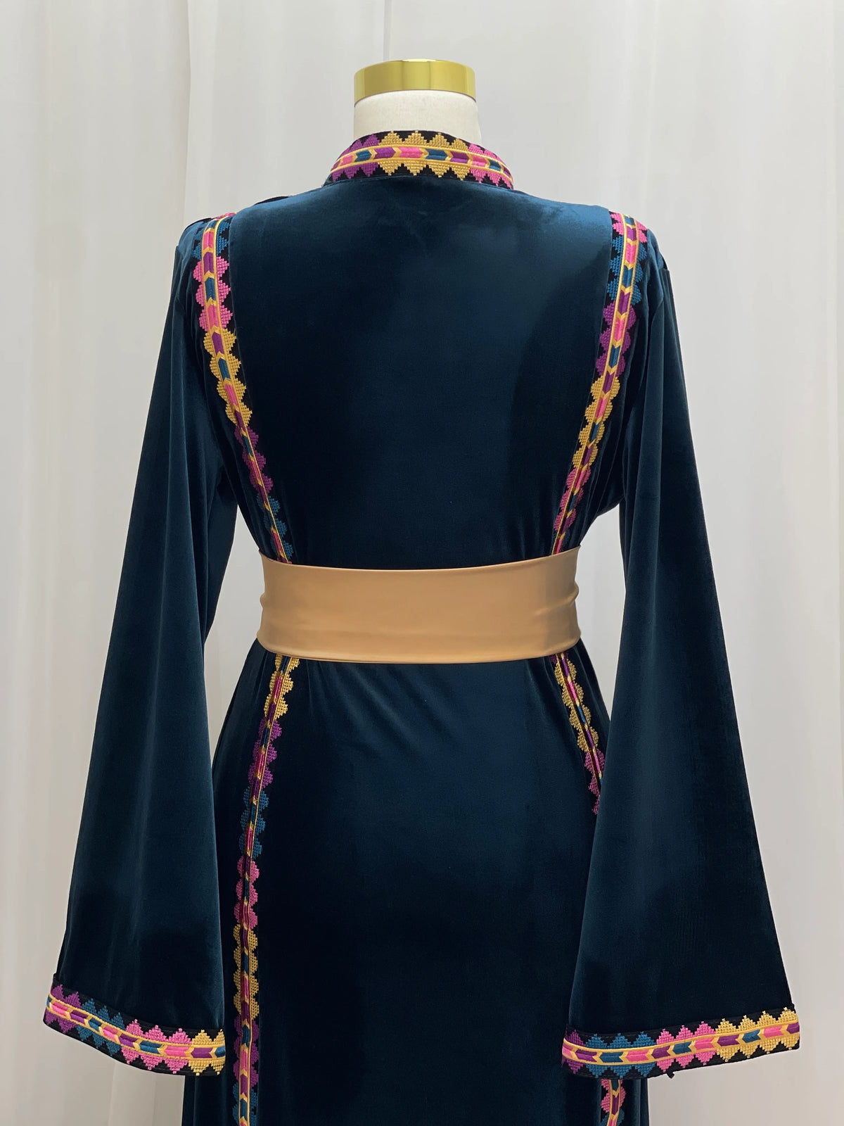 Manajel Grace Velvet Thobe - Palestinian Elegance