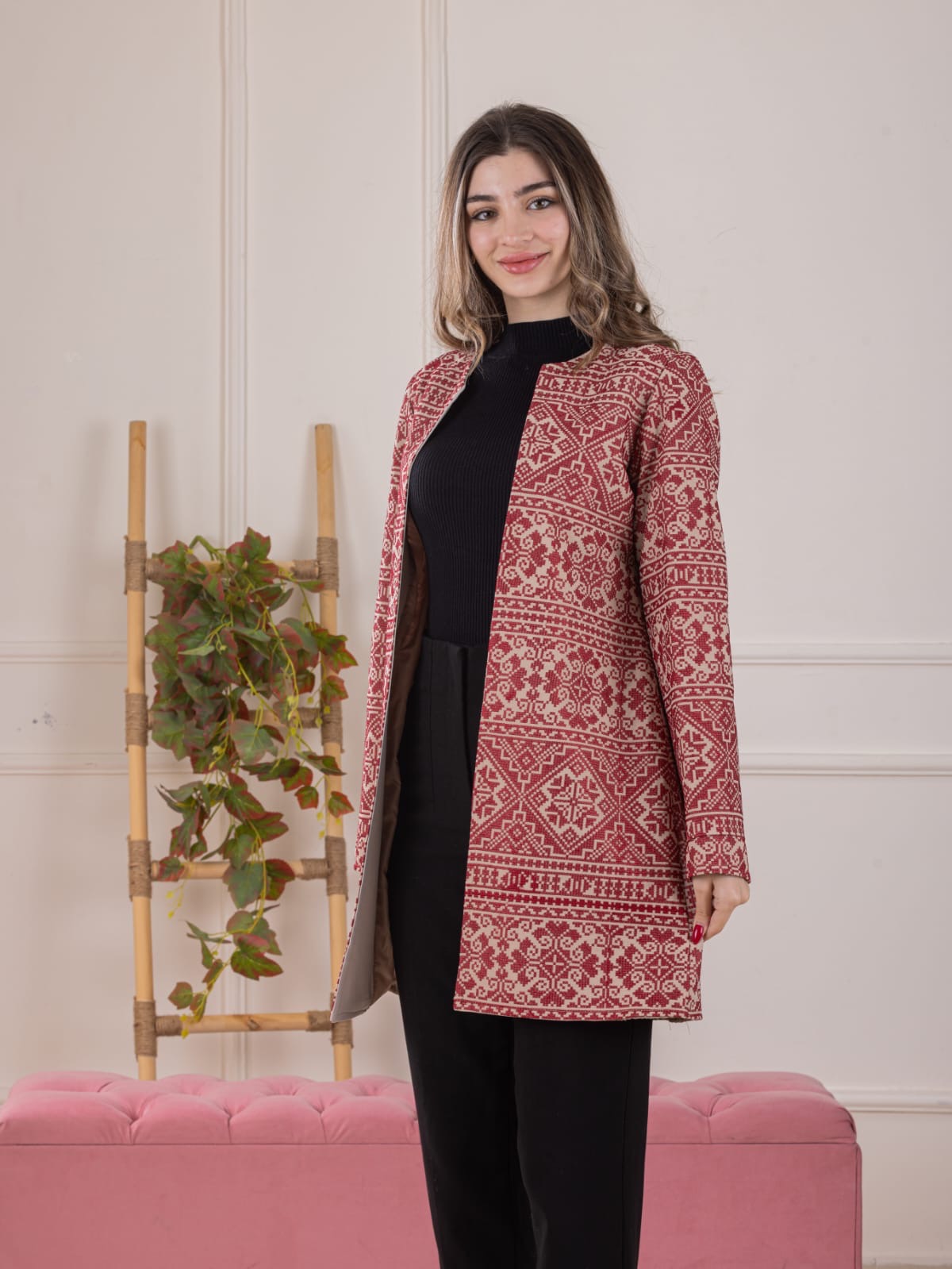 Heritage Weave Embroidered Jacket -Cultural Elegance