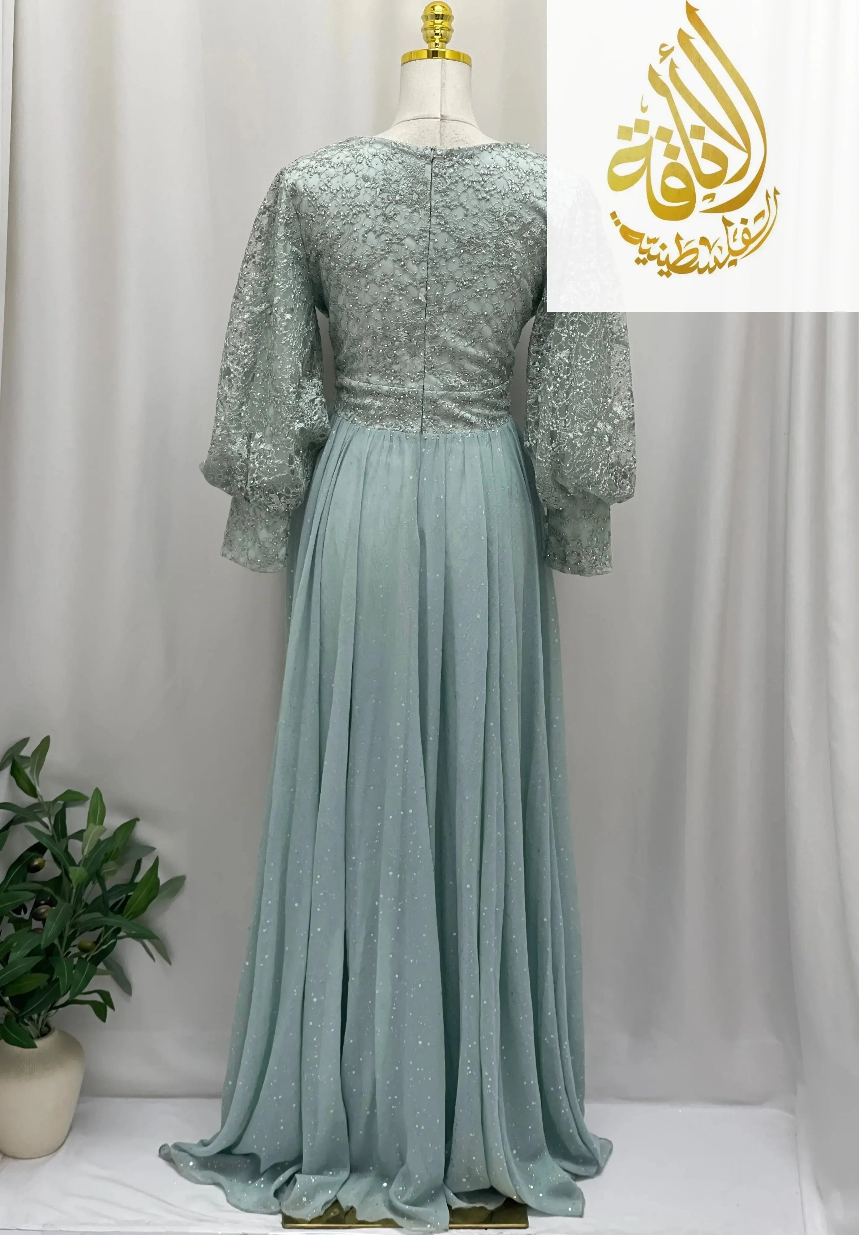 Dusk Star Gown Palestinian Elegance
