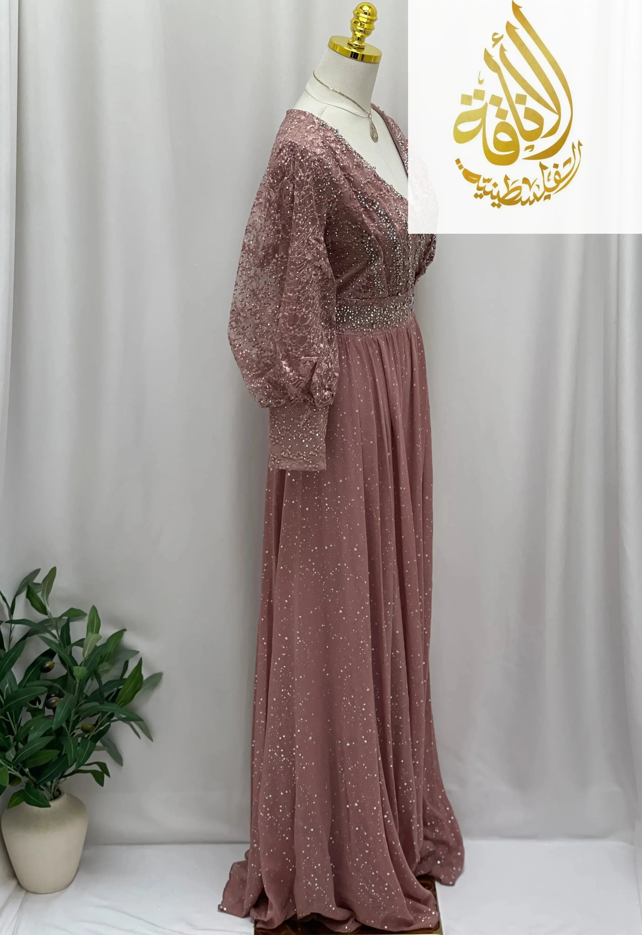 Dusk Star Gown Palestinian Elegance