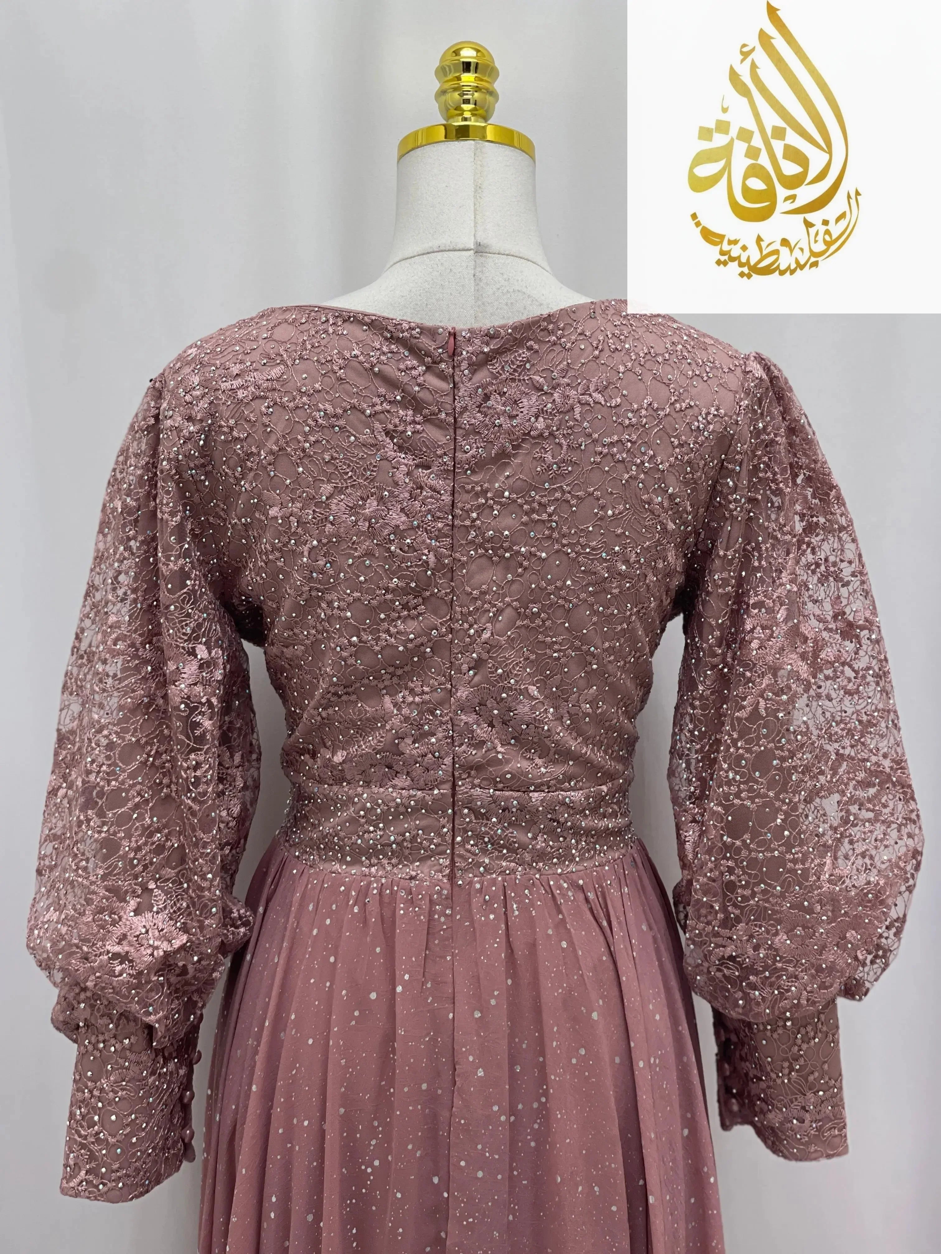 Dusk Star Gown Palestinian Elegance