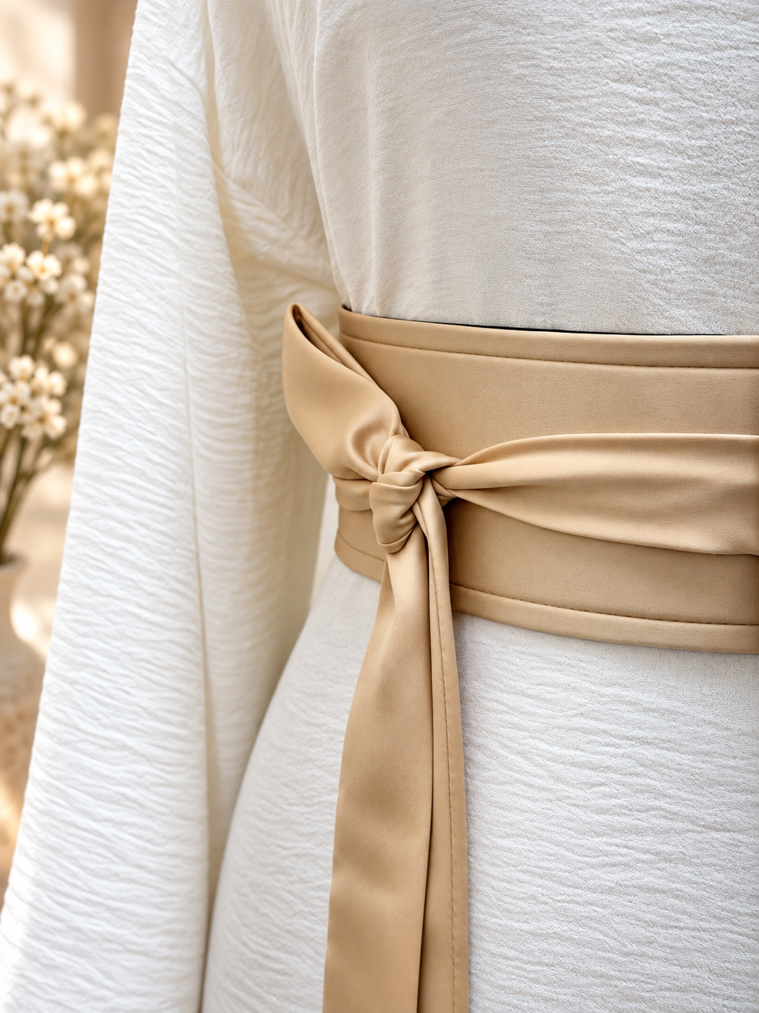New Color Satin Wrap Belt