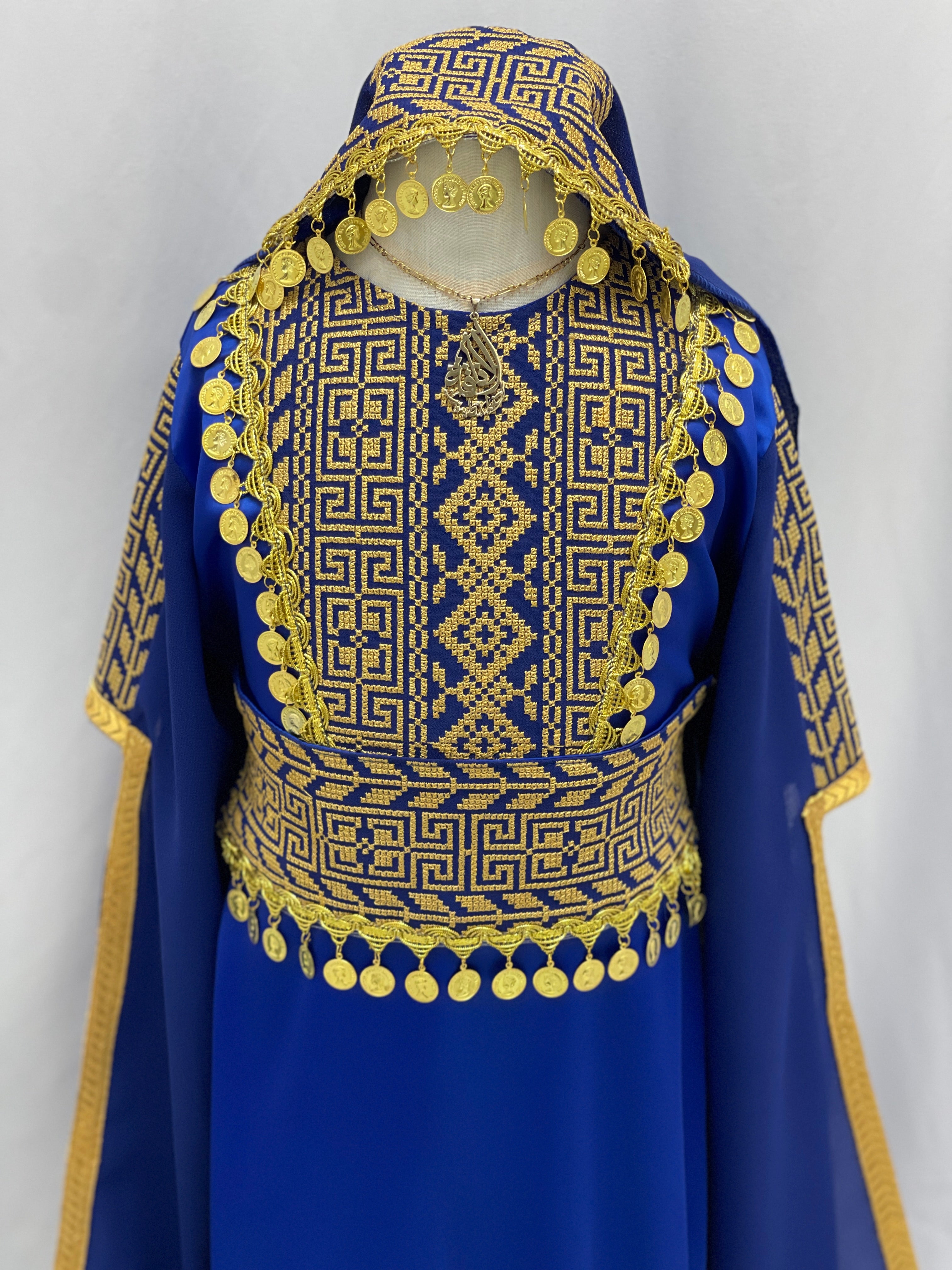 Heritage Coin Embroidered Girls Thobe Set