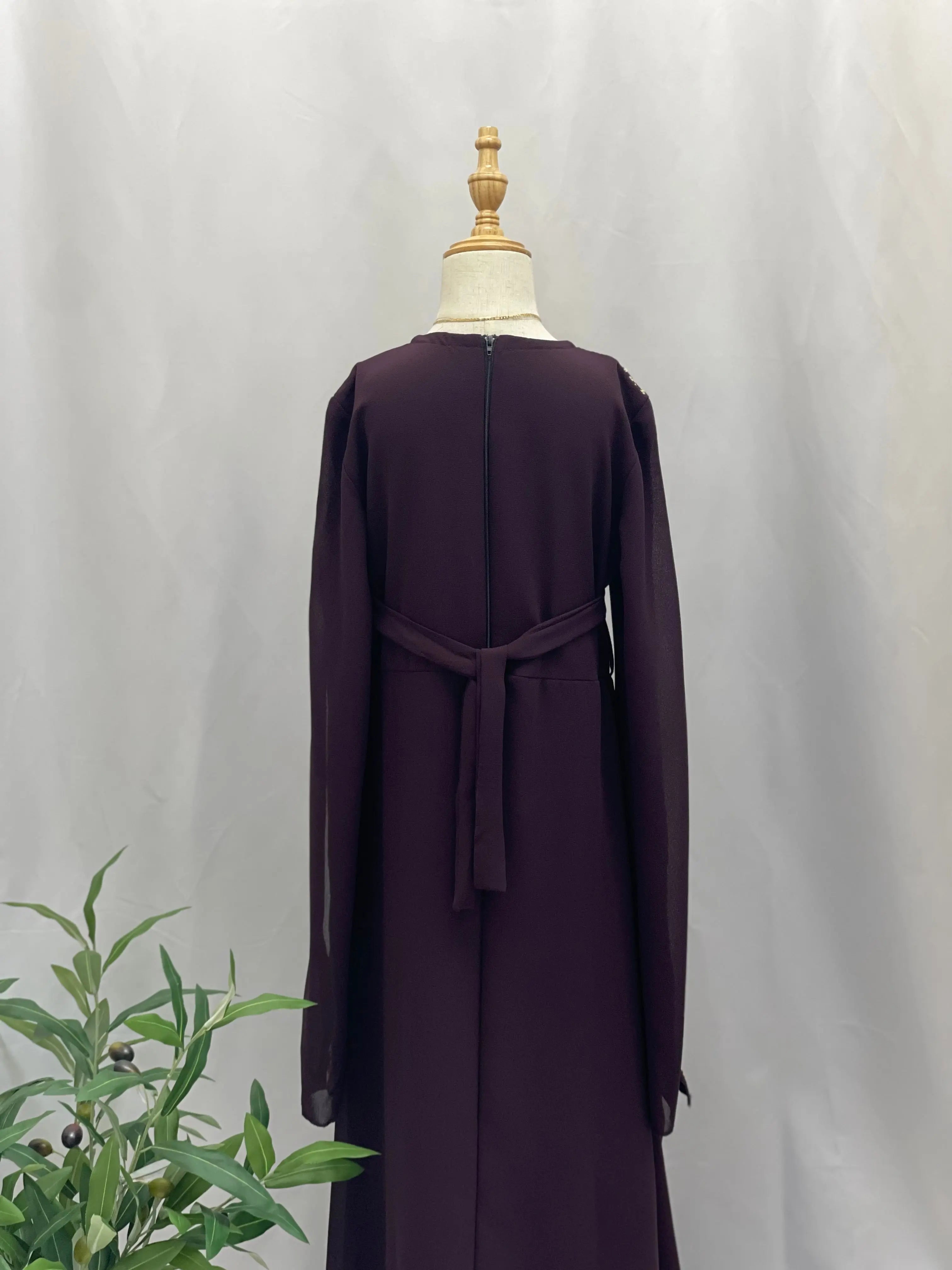 Embroidered Princess Jasmin Dress Palestinian Elegance