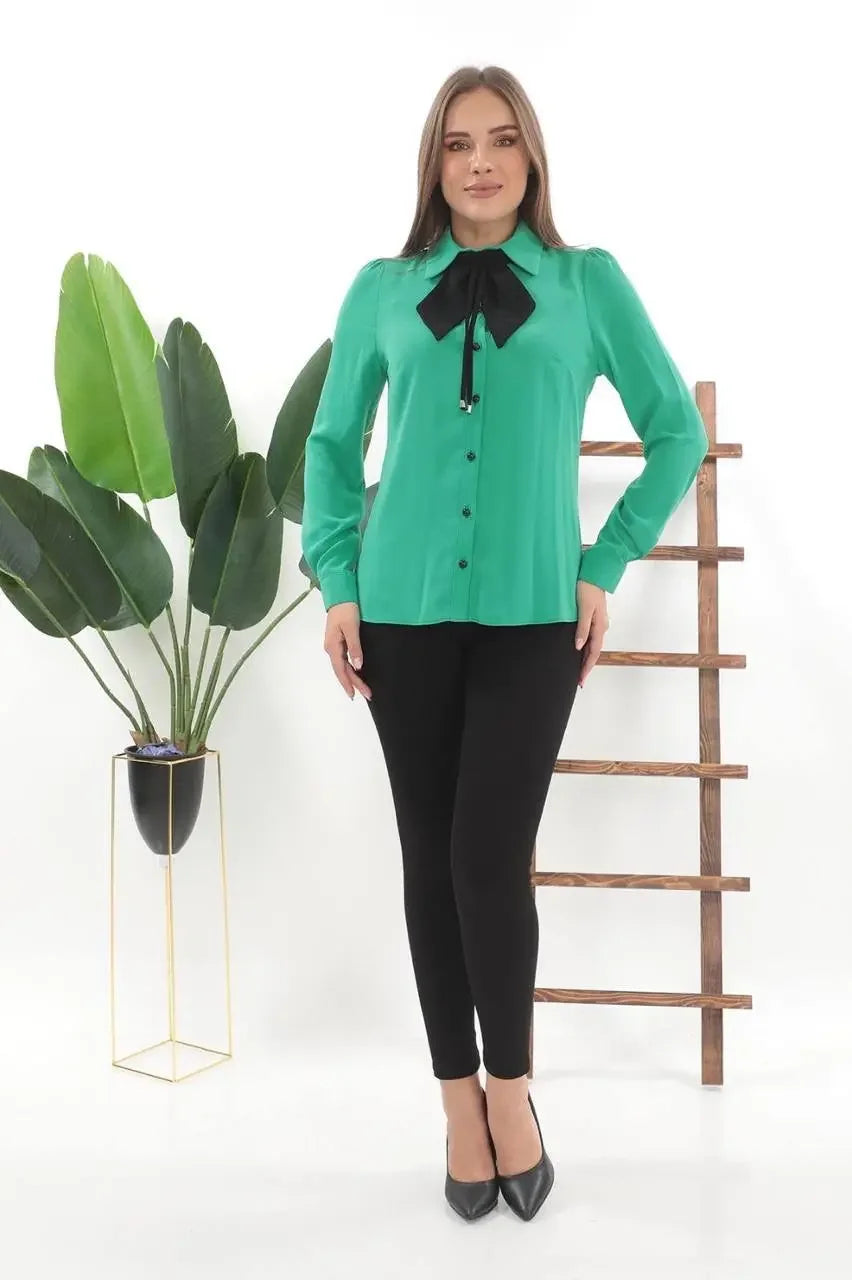 Bow Tie Blouse – Elegant and Sophisticated Wardrobe Essential Palestinian Elegance