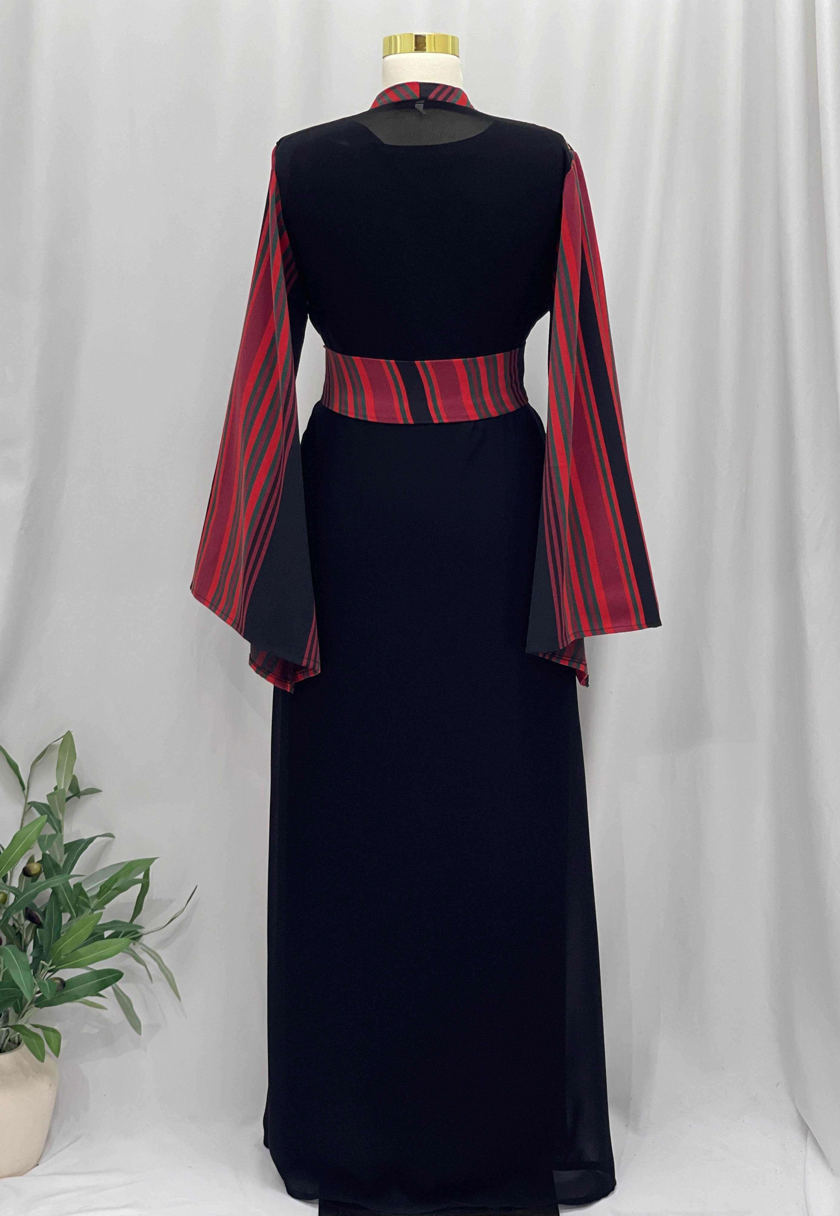 Majdal Heritage Embroidered Chiffon Piece - Cultural Grace