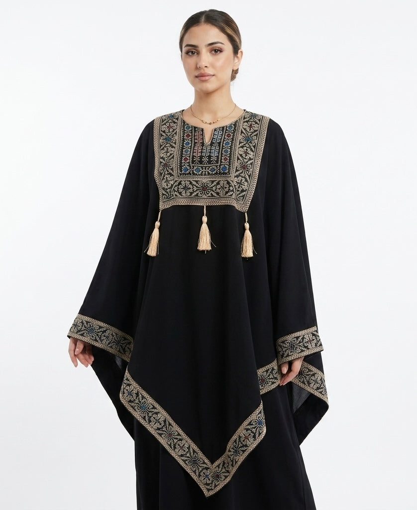 Nayla Heritage Embroidered Poncho