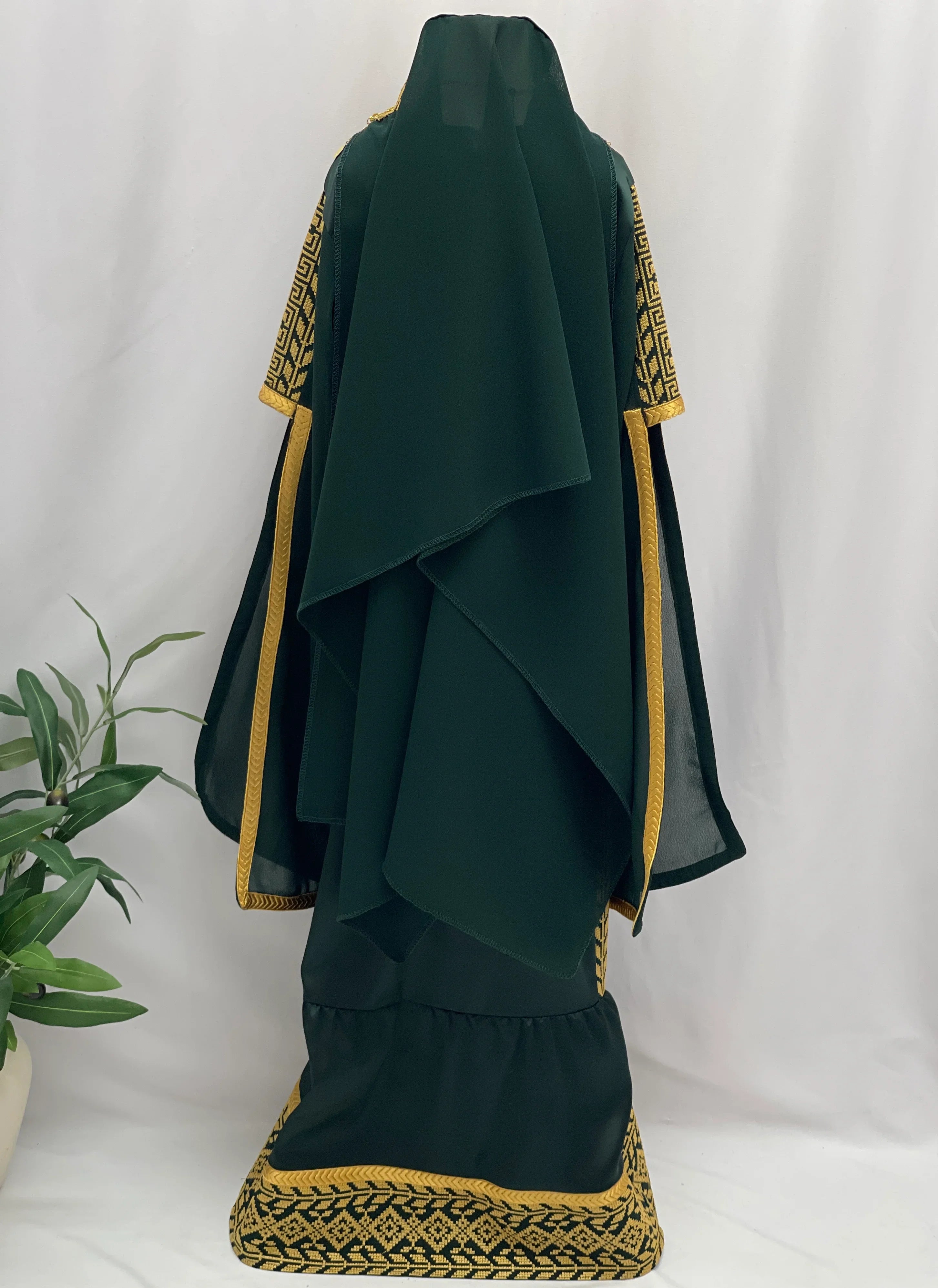 Heritage Coin Embroidered Girls Thobe Set