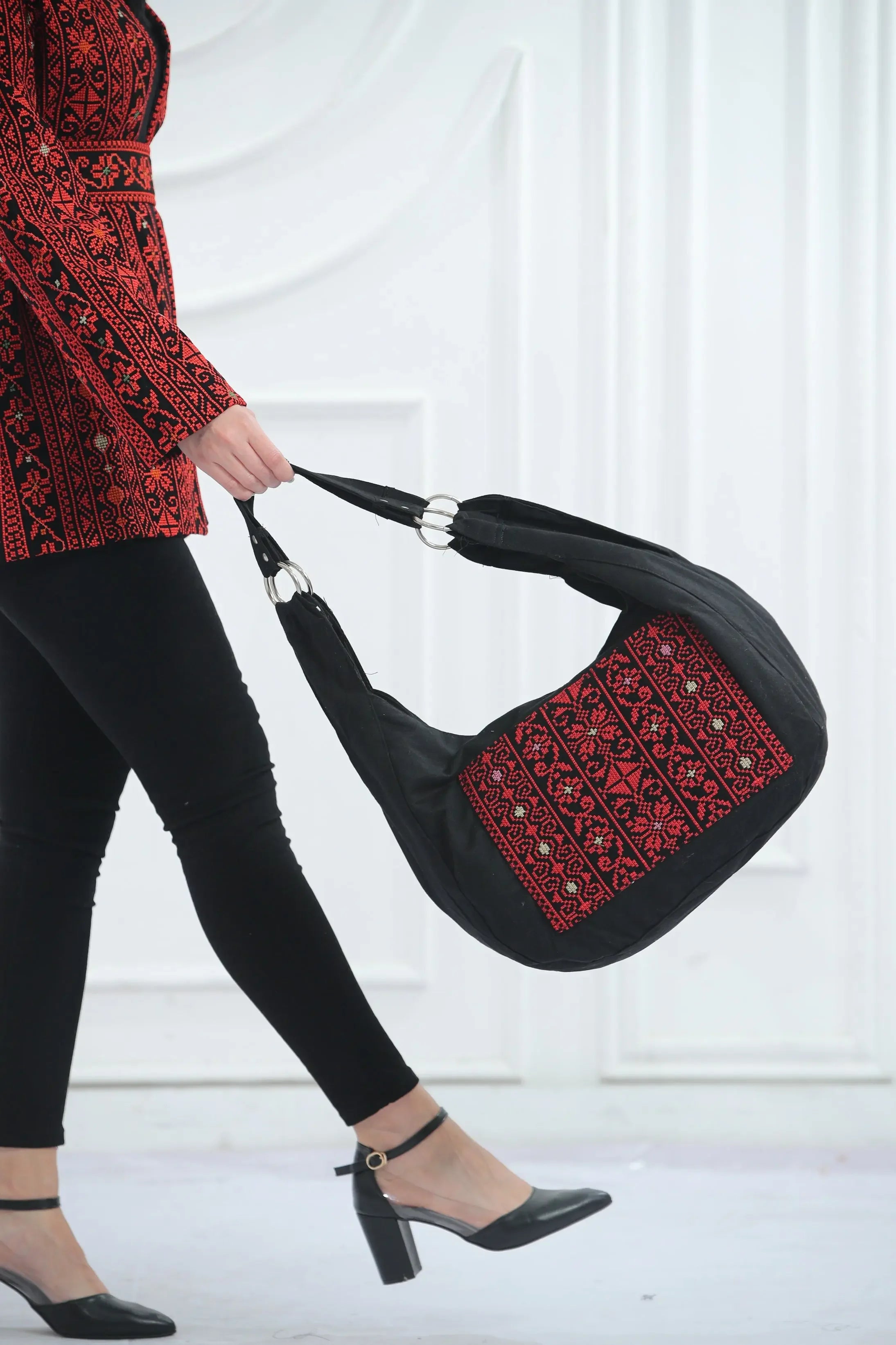 High-Quality Tatreez Design Tote Bag: Spacious and Stylish Shoulder Bag Representing Palestine Palestinian Elegance