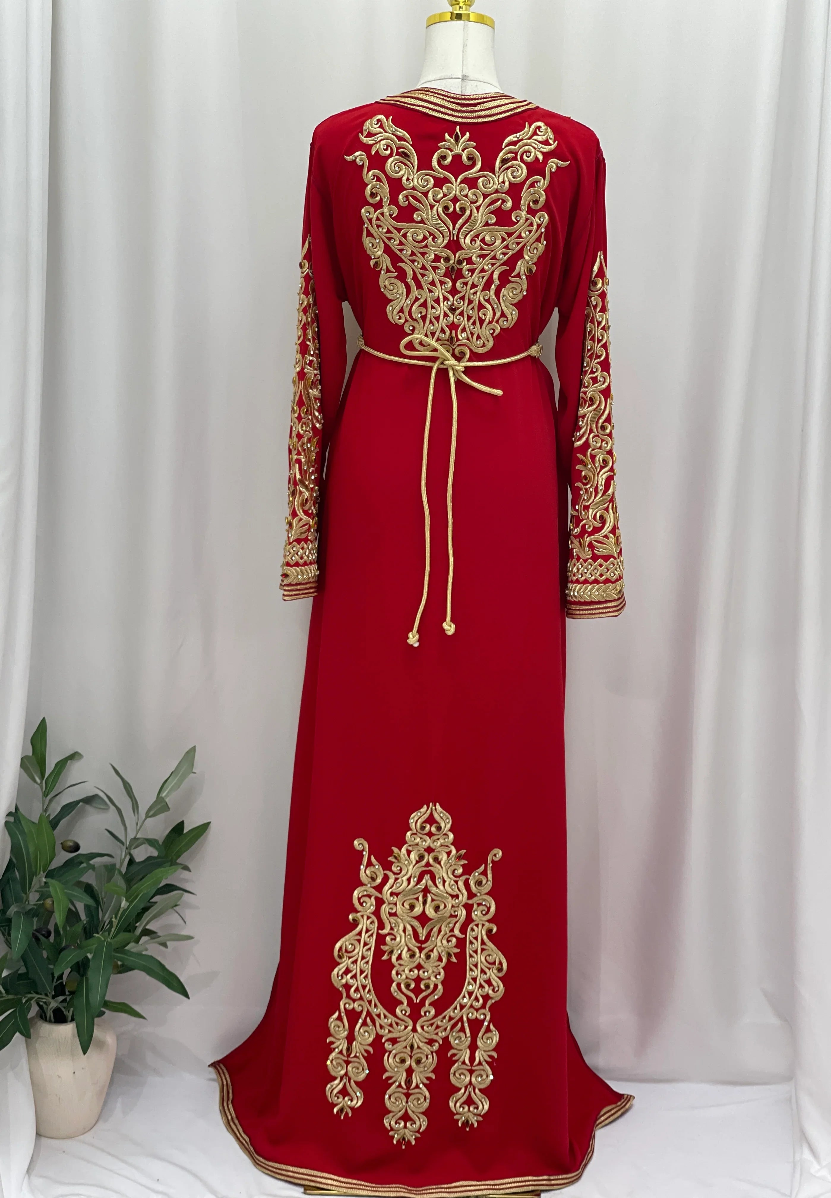 Royal Ruby Moroccan Kaftan