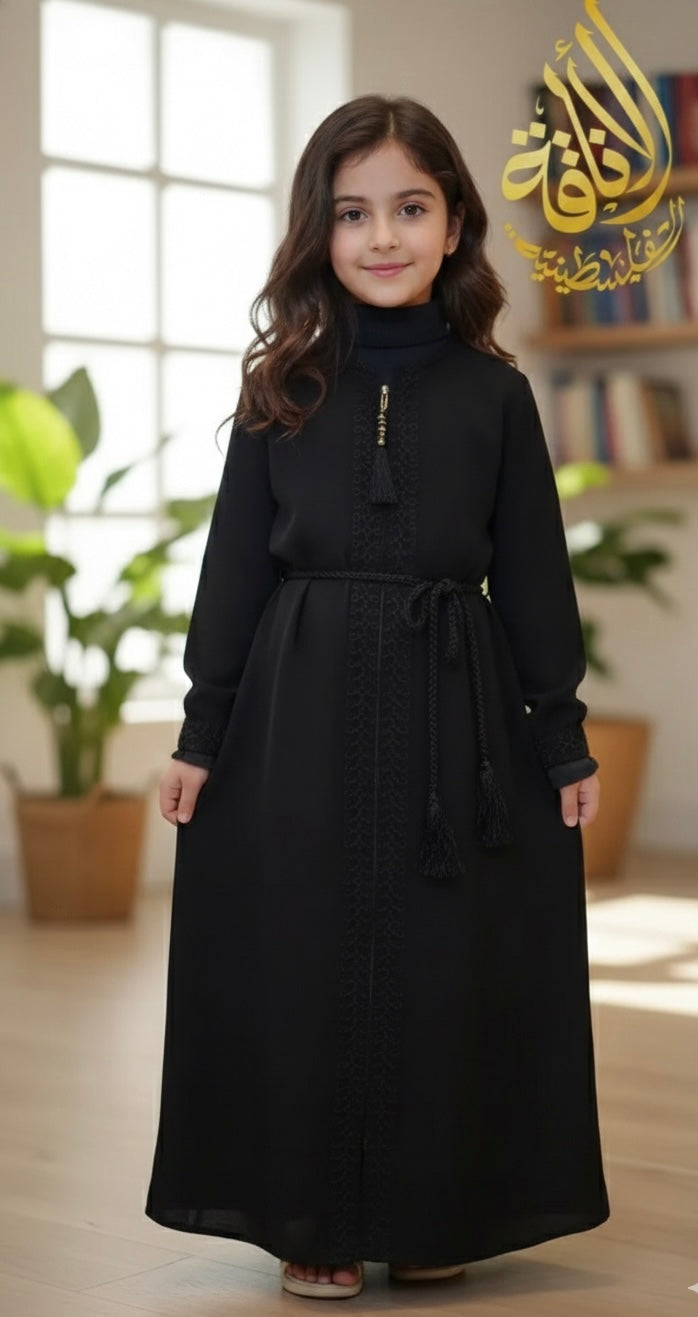 Midnight Heritage Kids Abaya