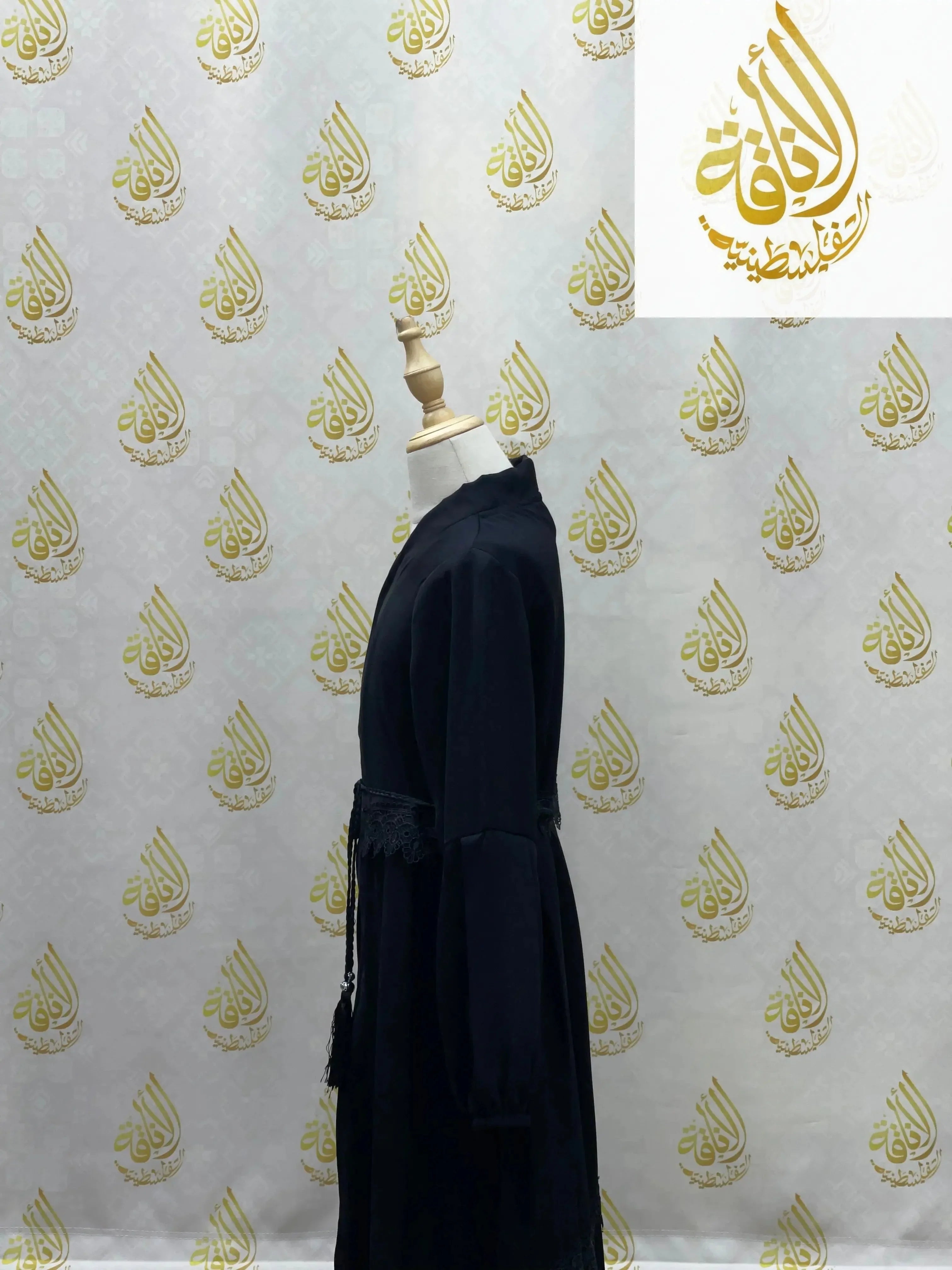 Elegant Girls Black Abaya: Comfort & Modesty with Flowy Design Palestinian Elegance