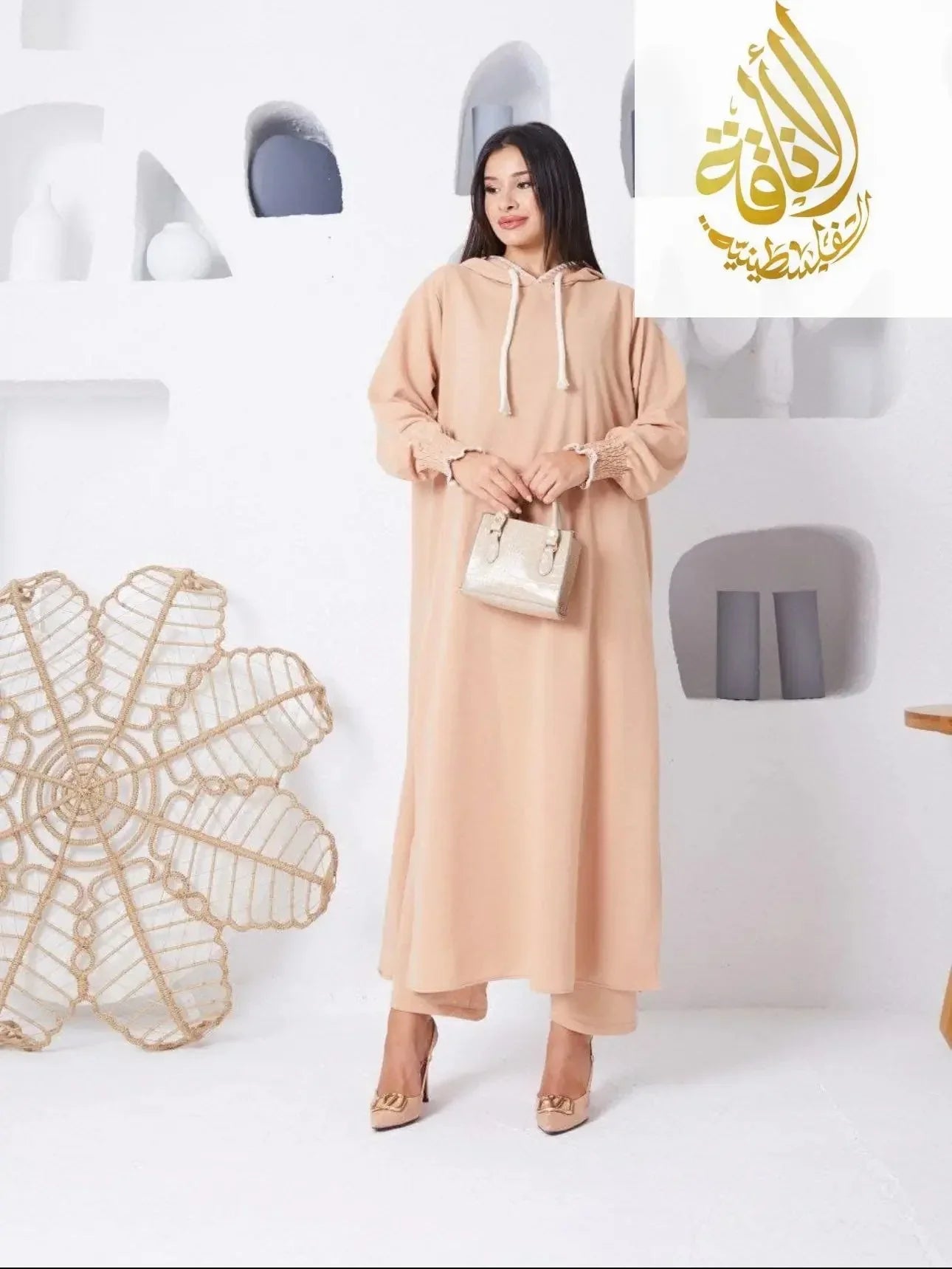 Elegant Modest Long Set - Chic & Timeless Fashion Palestinian Elegance