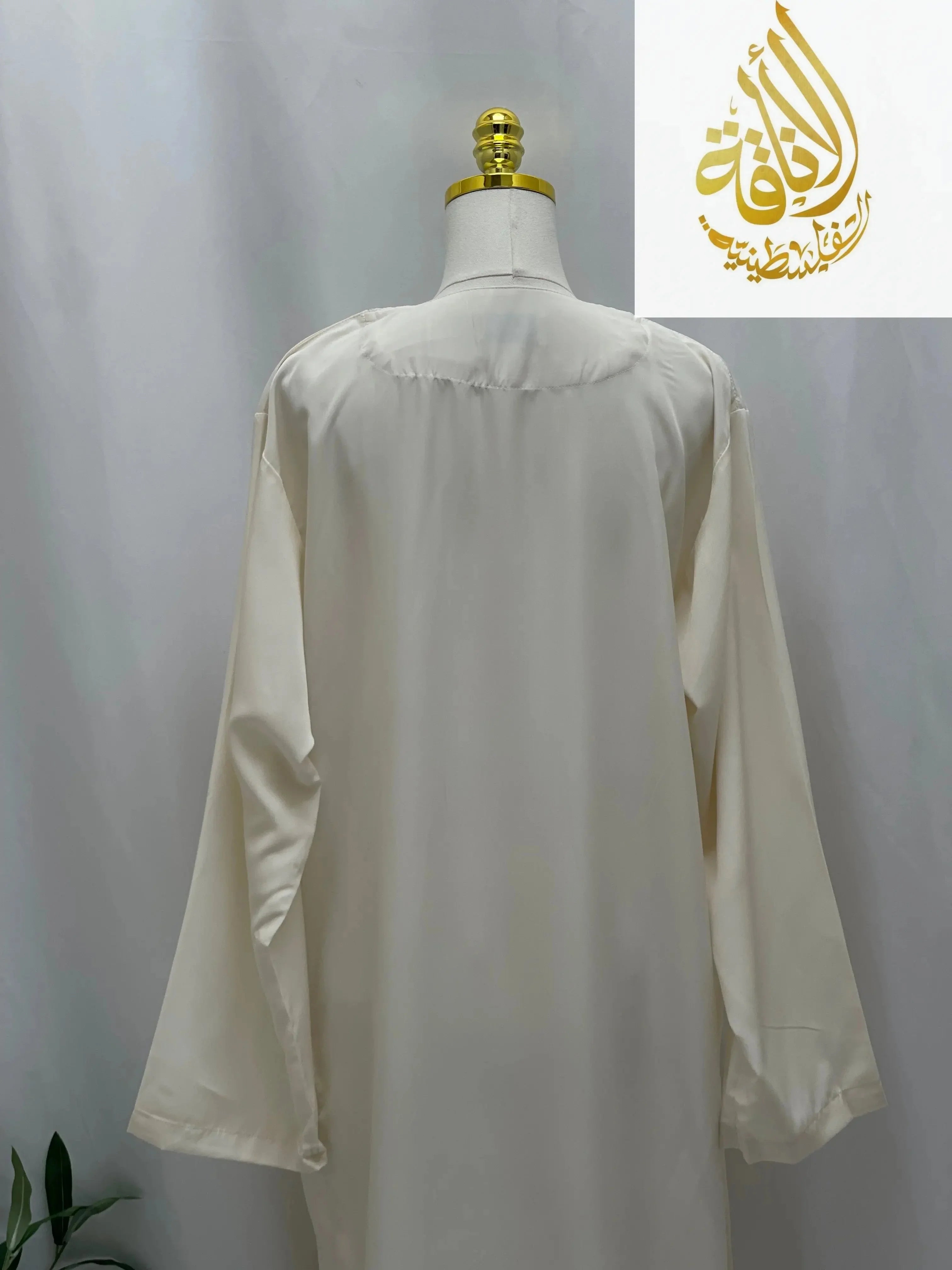 Elegant Multi-Color Thobes with Gold Embroidery - Palestinian Elegance