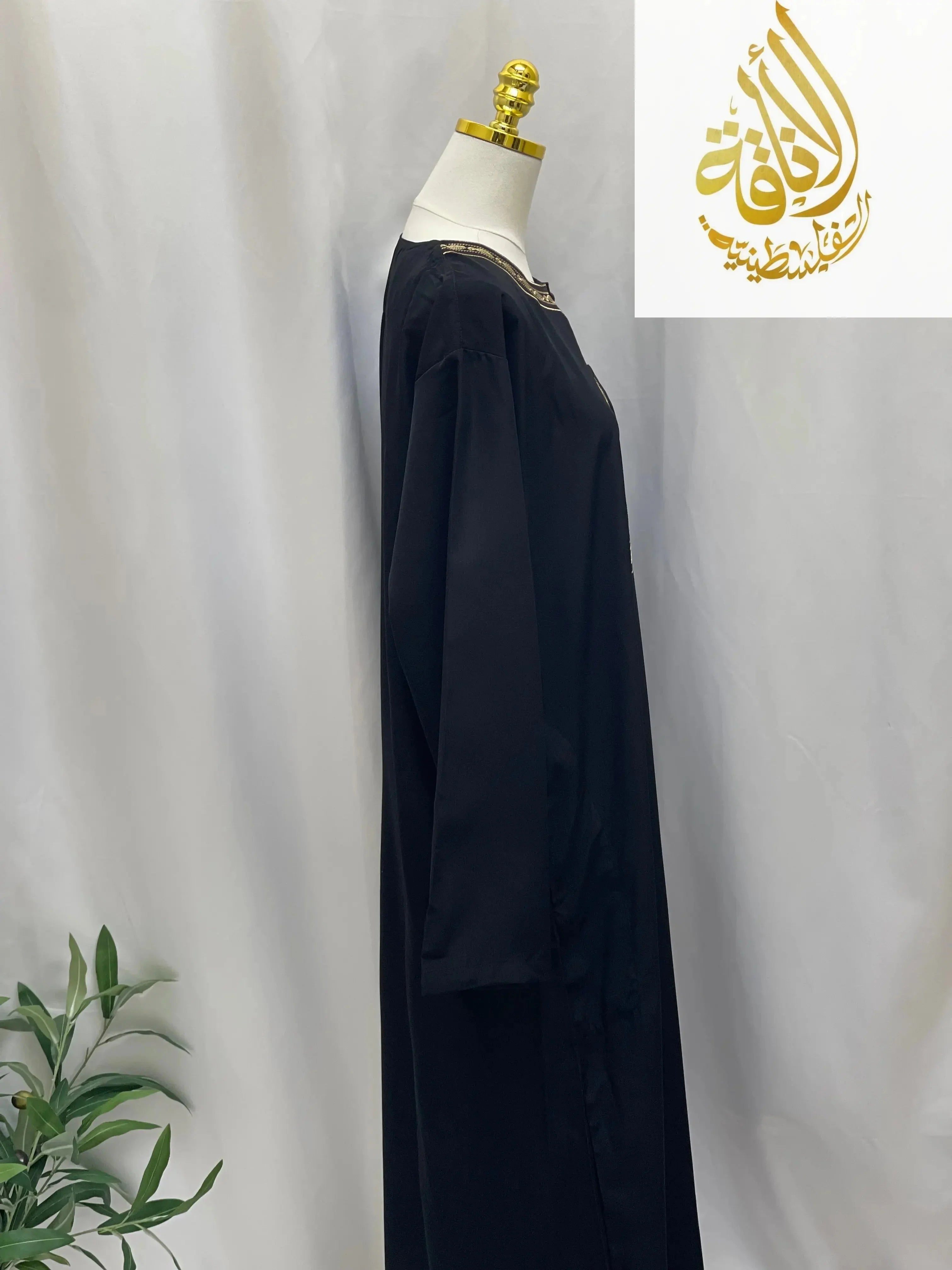 Elegant Multi-Color Thobes with Gold Embroidery - Palestinian Elegance