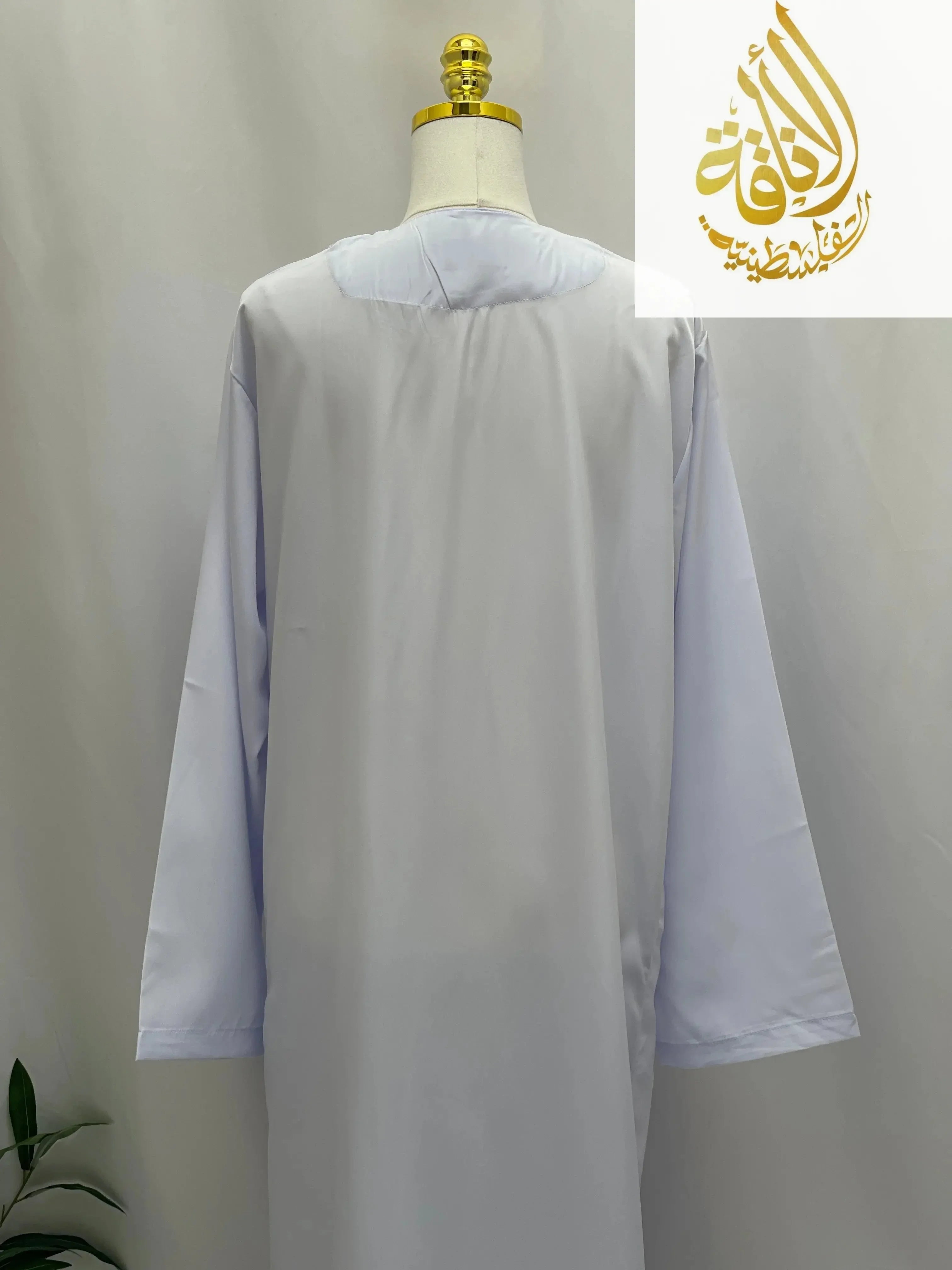 Elegant Multi-Color Thobes with Gold Embroidery - Palestinian Elegance