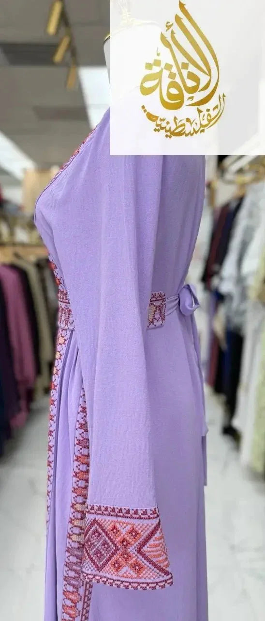 Embroidered 2Pcs Abaya At Palestinian Elegance Palestinian Elegance
