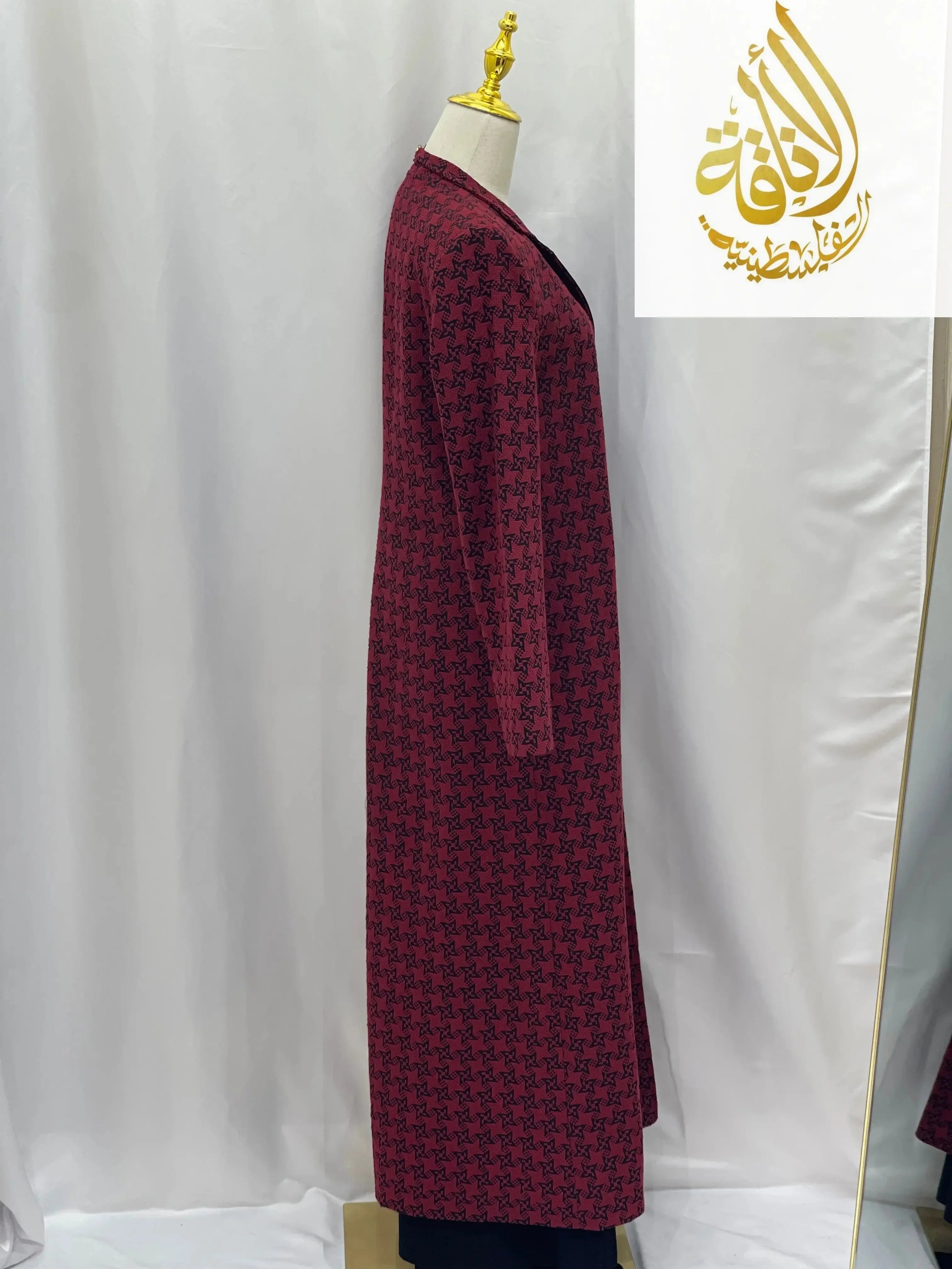 Embroidered Long Jacket for Women - Stylish and Versatile Outerwear Palestinian Elegance