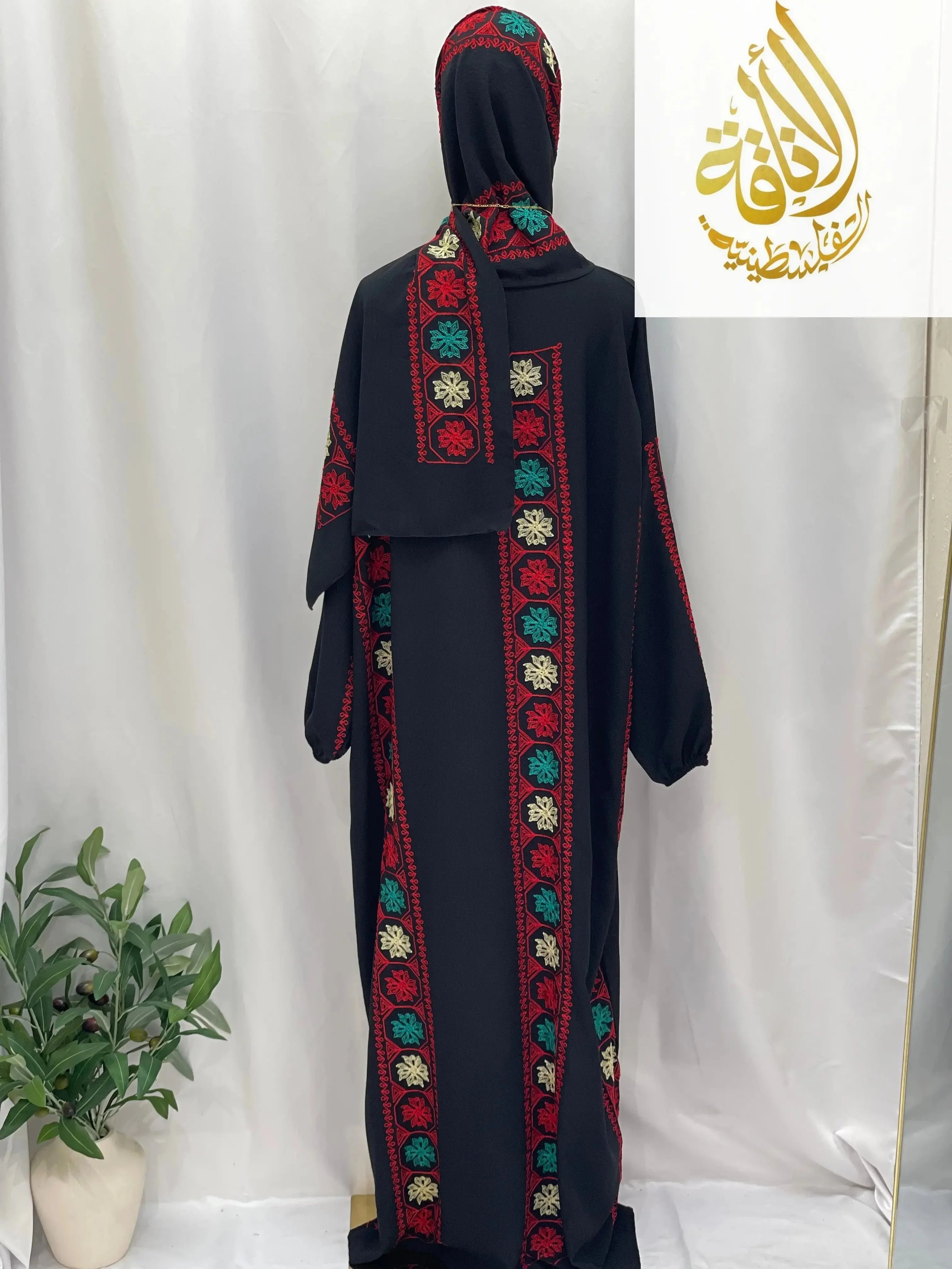 Embroidered Prayer Dress - Elegant Convenience for Modest Style - Palestinian Elegance