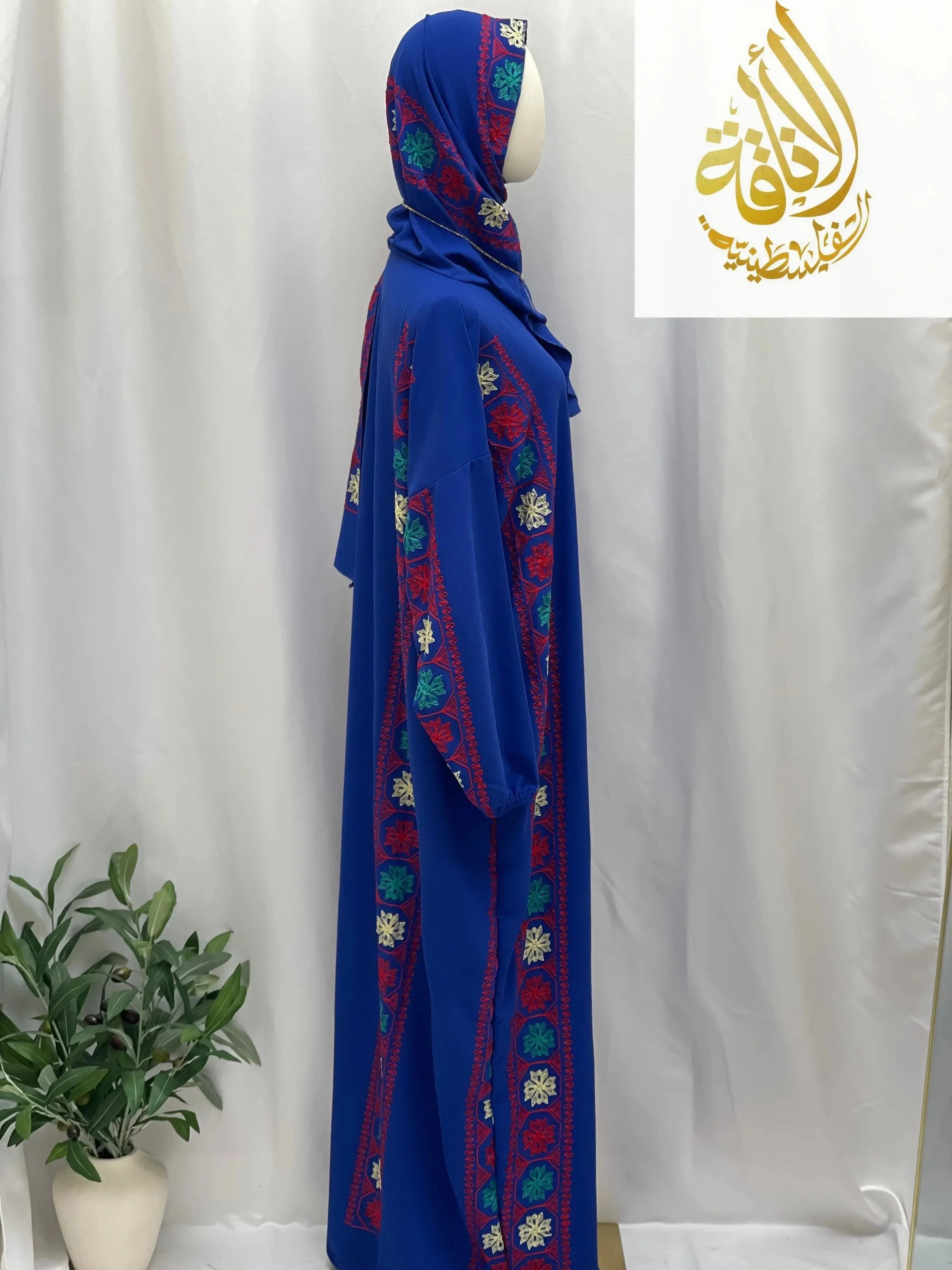 Embroidered Prayer Dress - Elegant Convenience for Modest Style - Palestinian Elegance