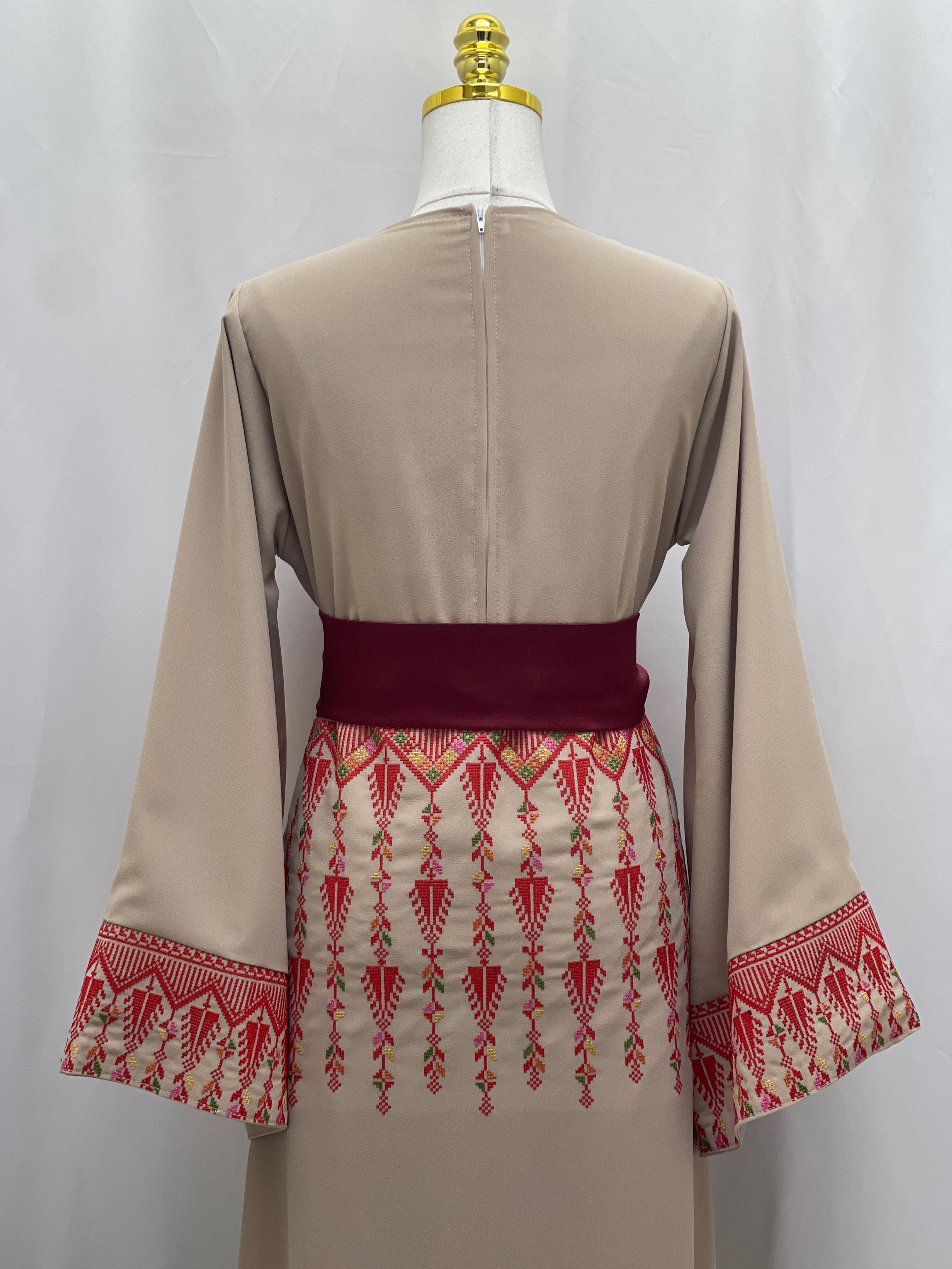 Embroidered Suha Modren Dress: A Perfect Harmony Of Tradition Palestinian Elegance