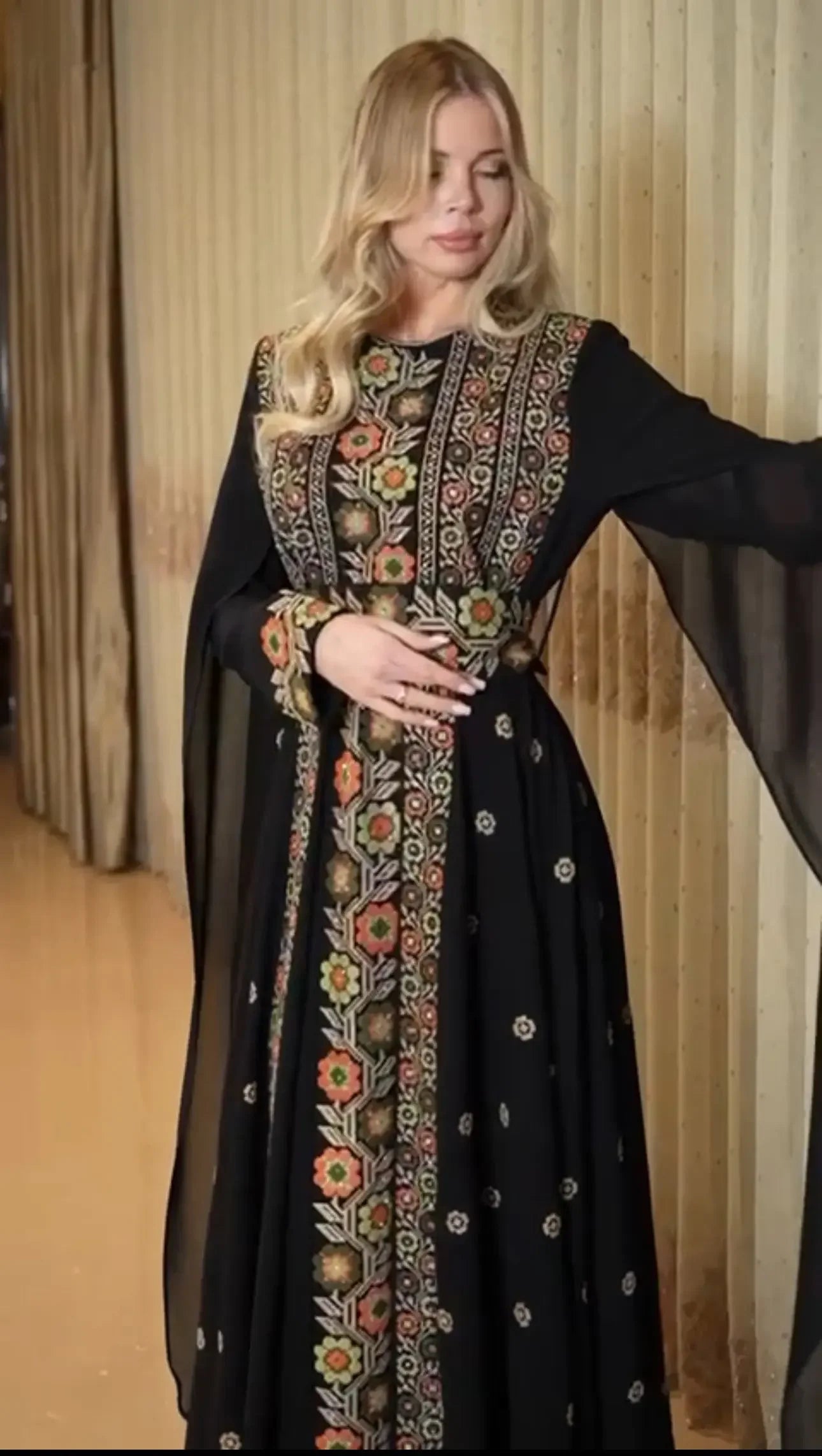 Embroidery Stylish Dress: Sophistication and Elegance Palestinian Elegance