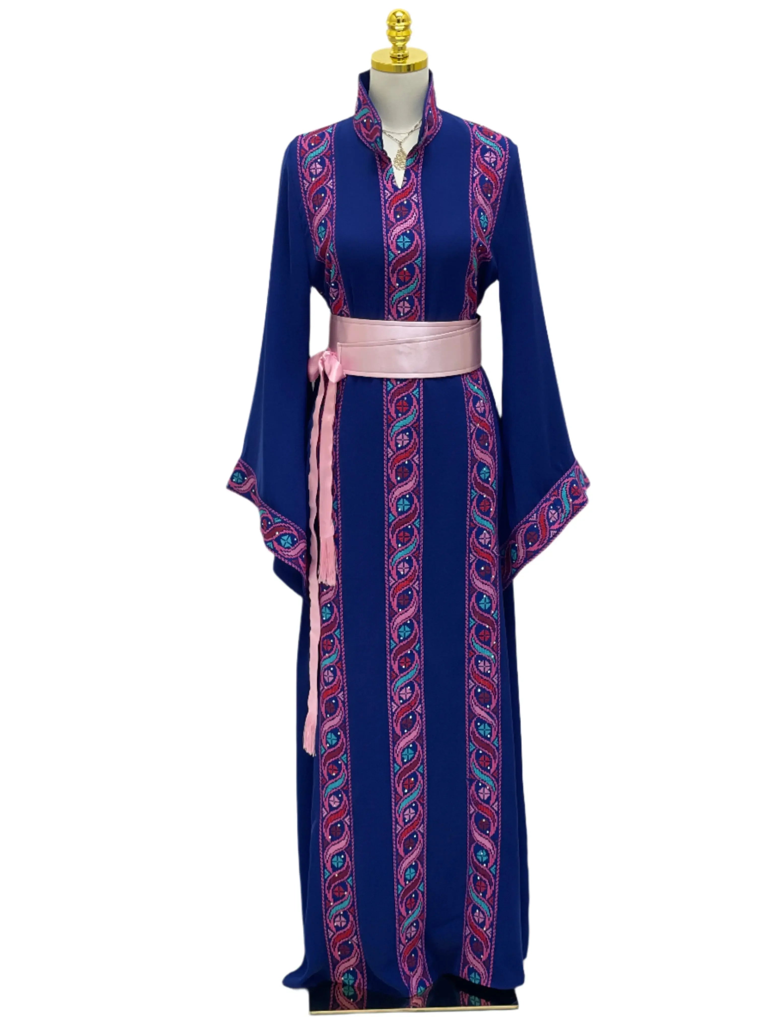Royal Unique Embroidered Thoub - Timeless Elegance & Sophistication Palestinian Elegance