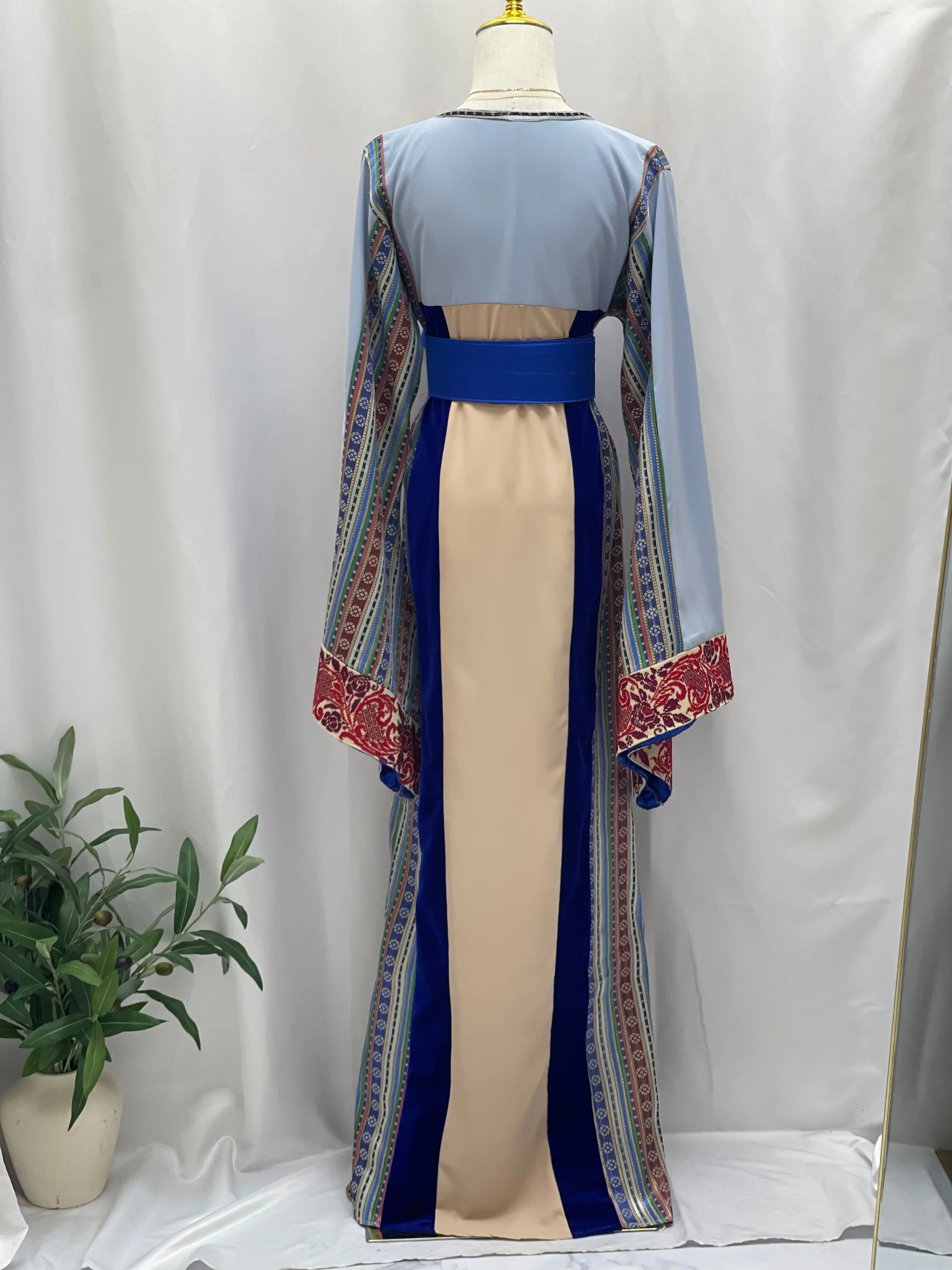 Elegant Embroidered 3 Types of Fabric Palestinian Elegance