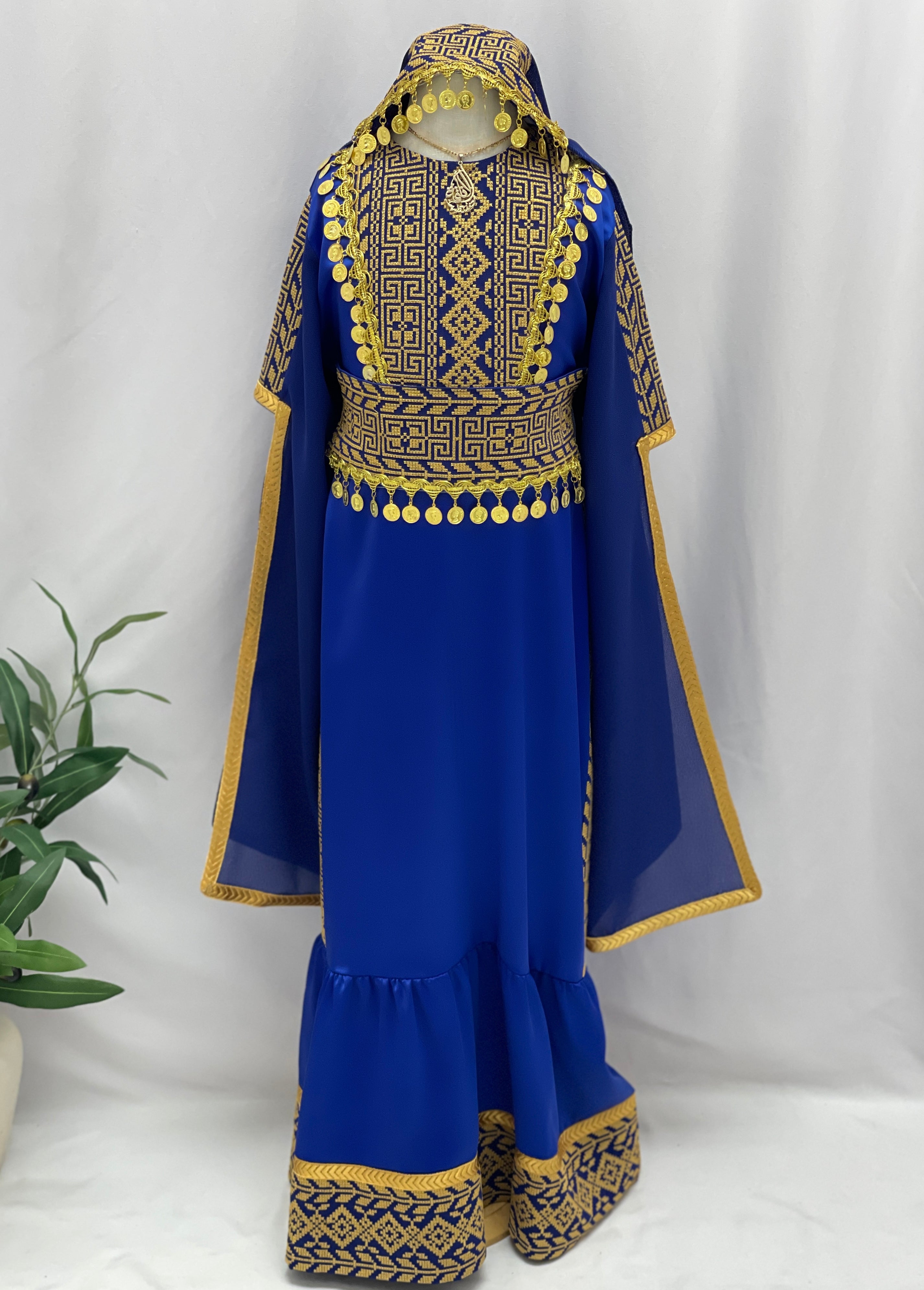 Heritage Coin Embroidered Girls Thobe Set