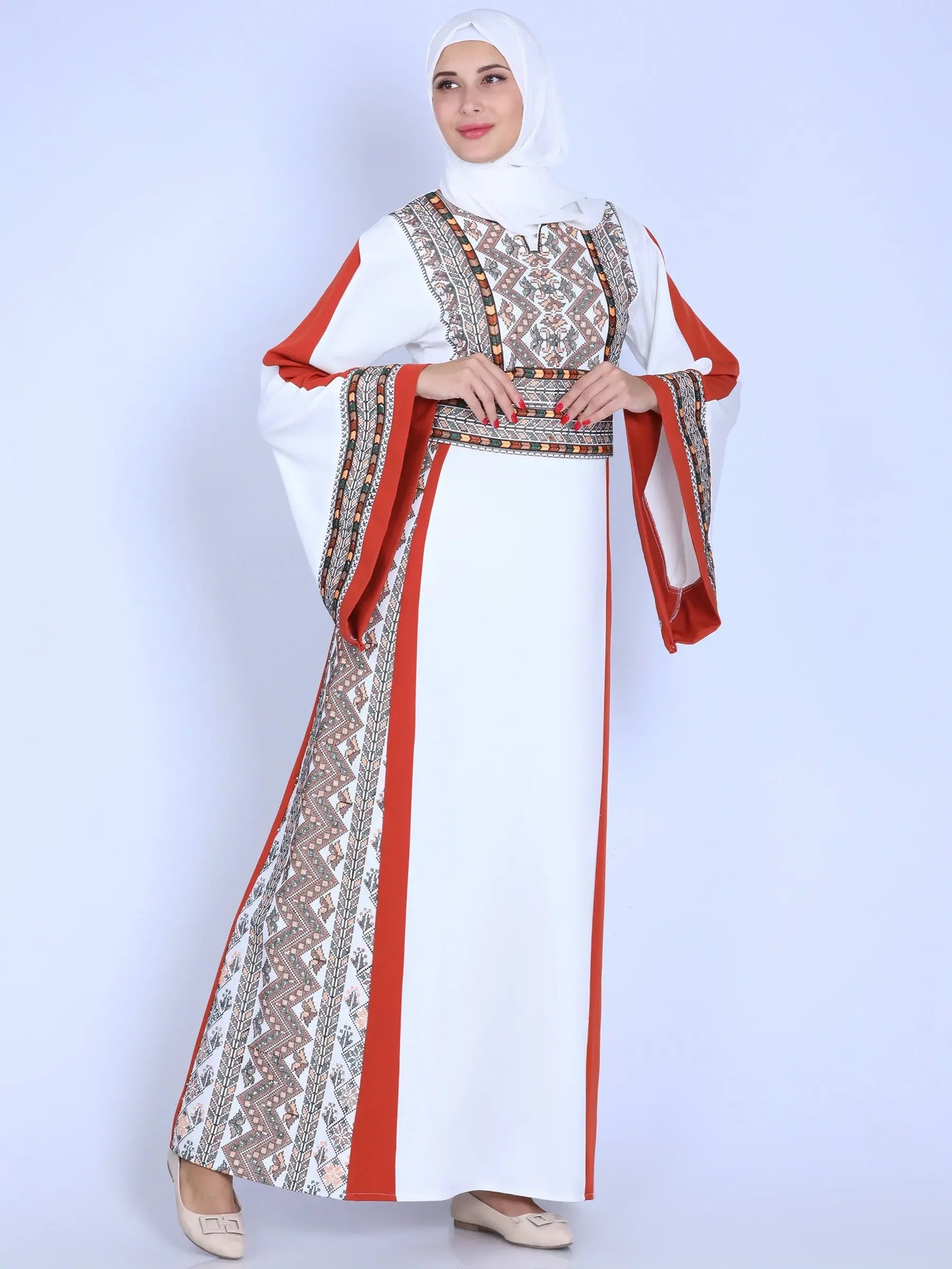 Hiba Unique Embroidery Thoub: Elegance and Cultural Heritage Palestinian Elegance